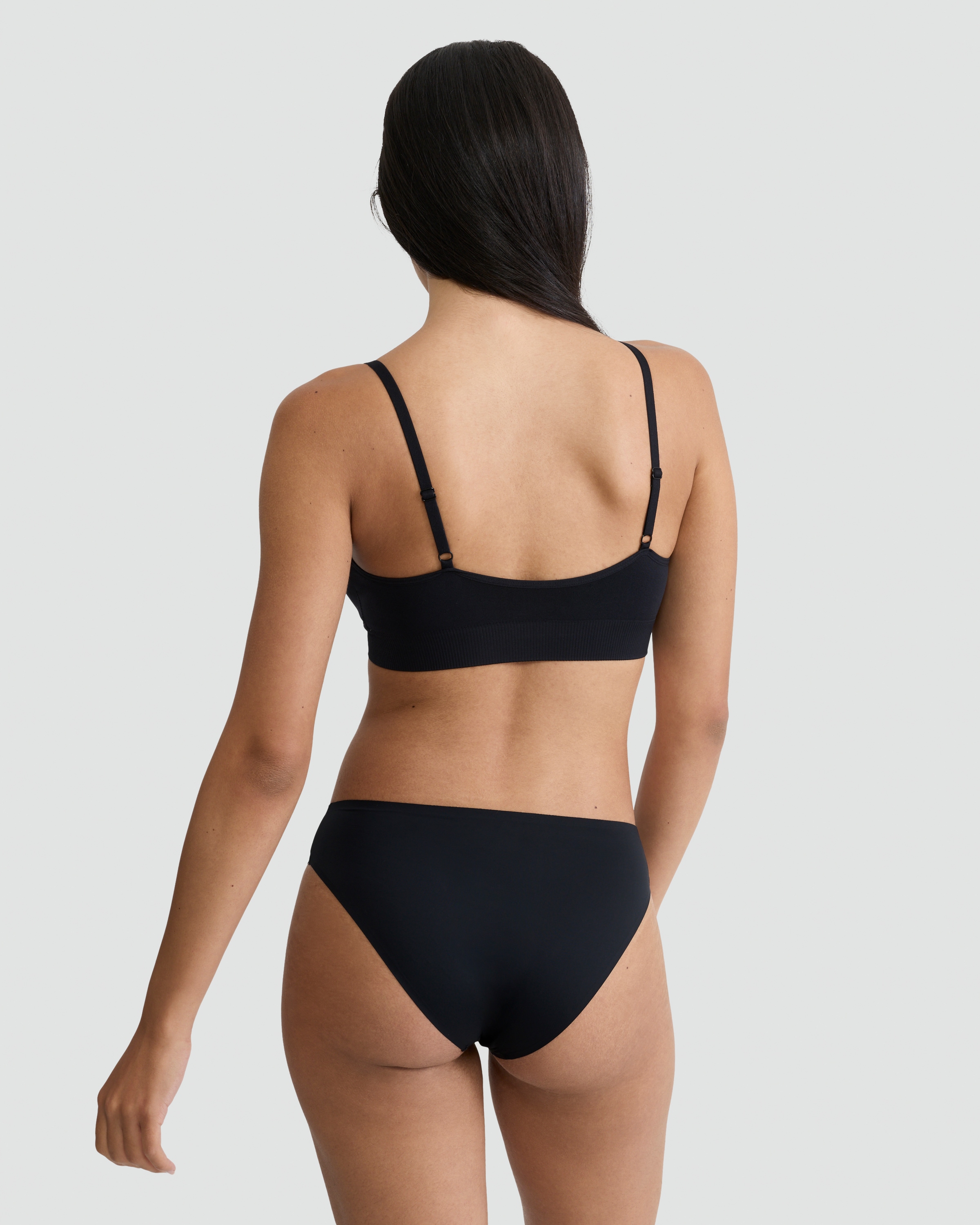 F&F 3-Pack No VPL High Leg Bikini Briefs in Black thumbnail 4