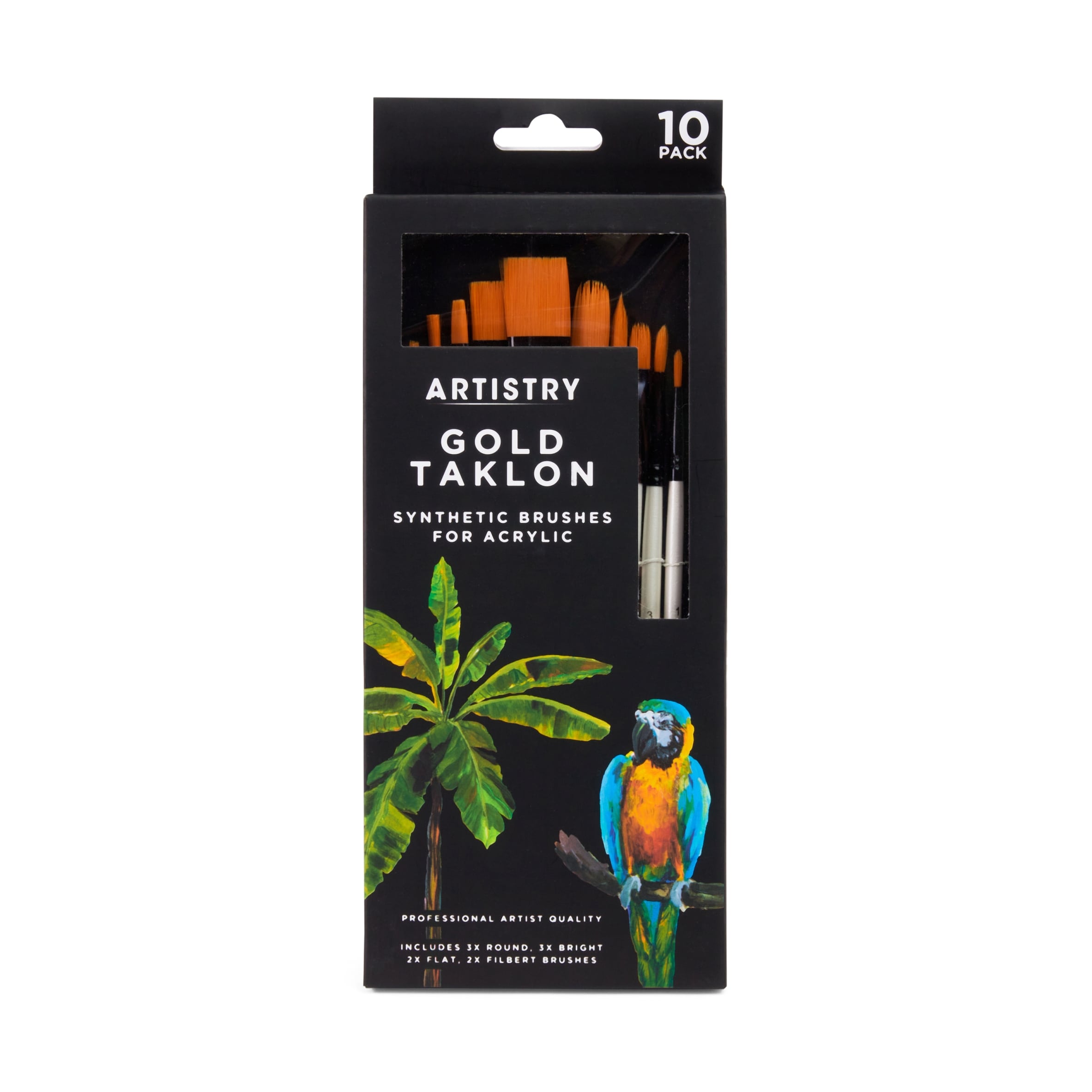 Artistry Gold Taklon Synthetic Brushes
