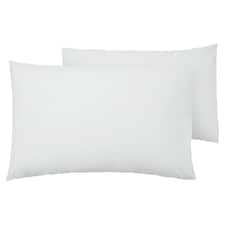 F&F Home Bedding 100% Cotton White Housewife Pillow Case Pair