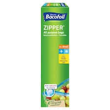 Bacofoil Zipper All Purpose Bags Small 12 Pack