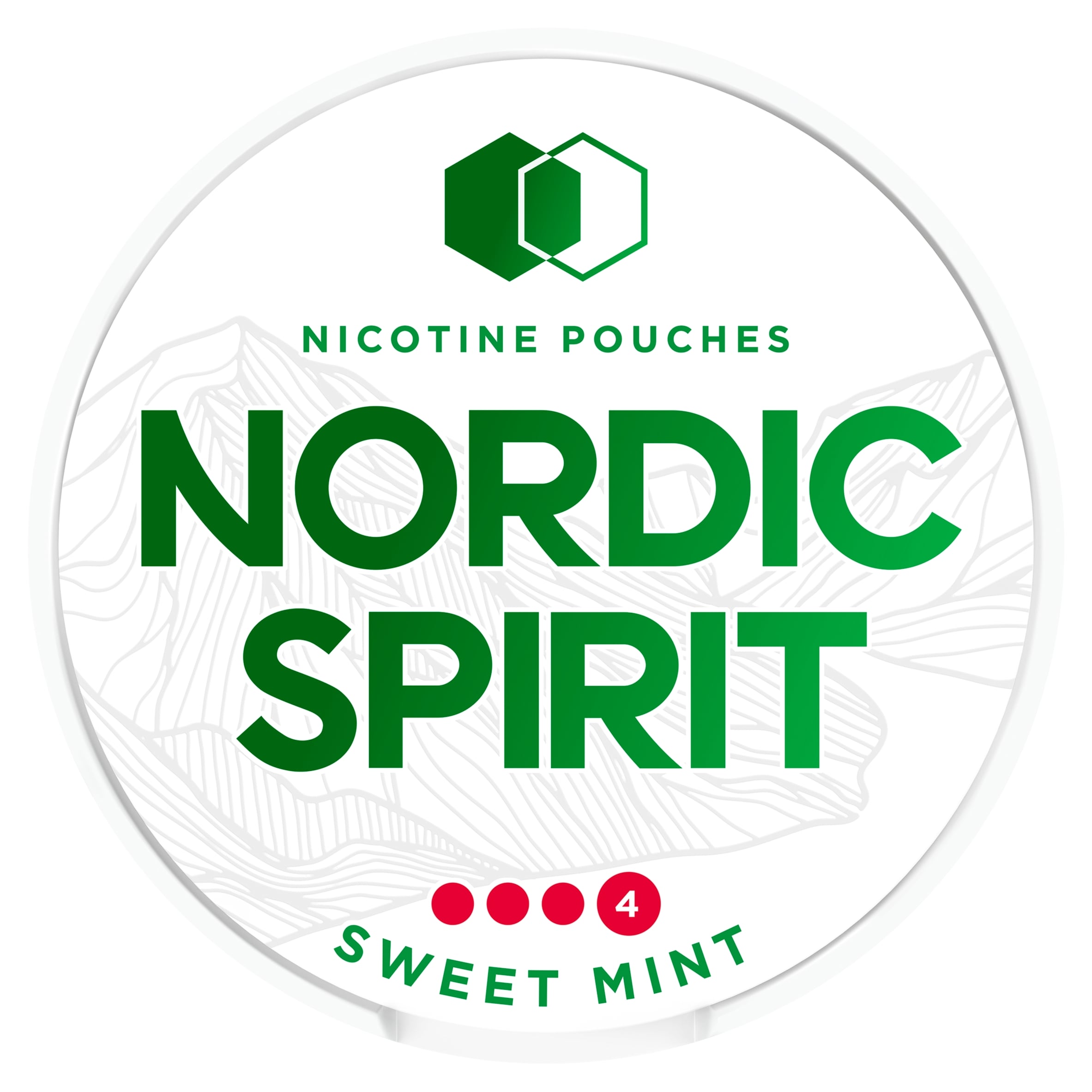 Nordic Spirit Sweet Mint Tobacco Free Nicotine Pouches Extra Strong 20 Pack 11mg 14g
