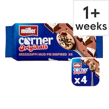 Muller Corner Originals Yogurts - Mississippi Mud Pie Inspired 4 x 124g