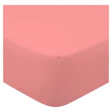 F&F Home Bedding 100% Cotton Clay Pink Fitted Sheet King