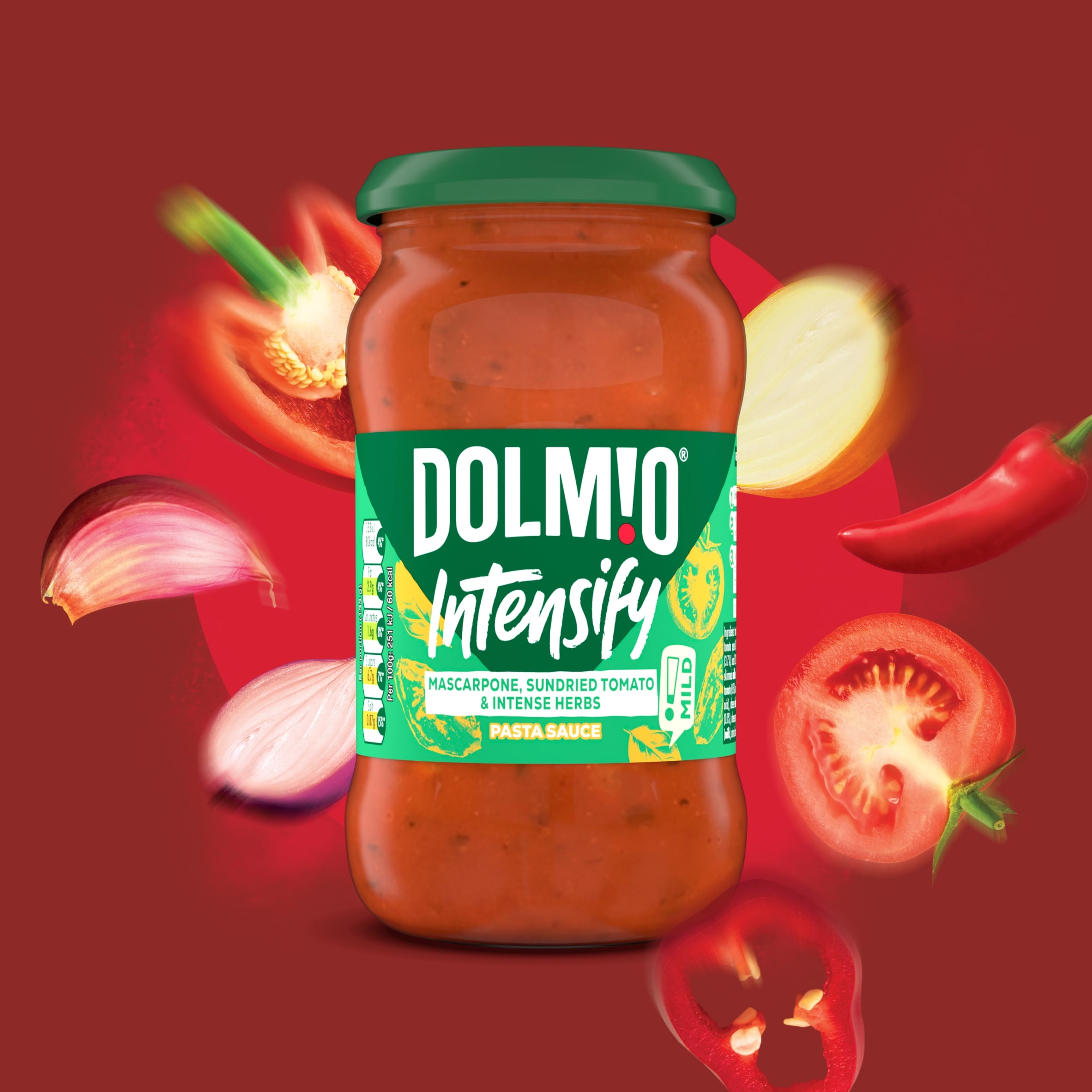 Dolmio Intensify Pasta Sauce Mascarpone, Sundried Tomato & Intense Herbs 400g thumbnail 2