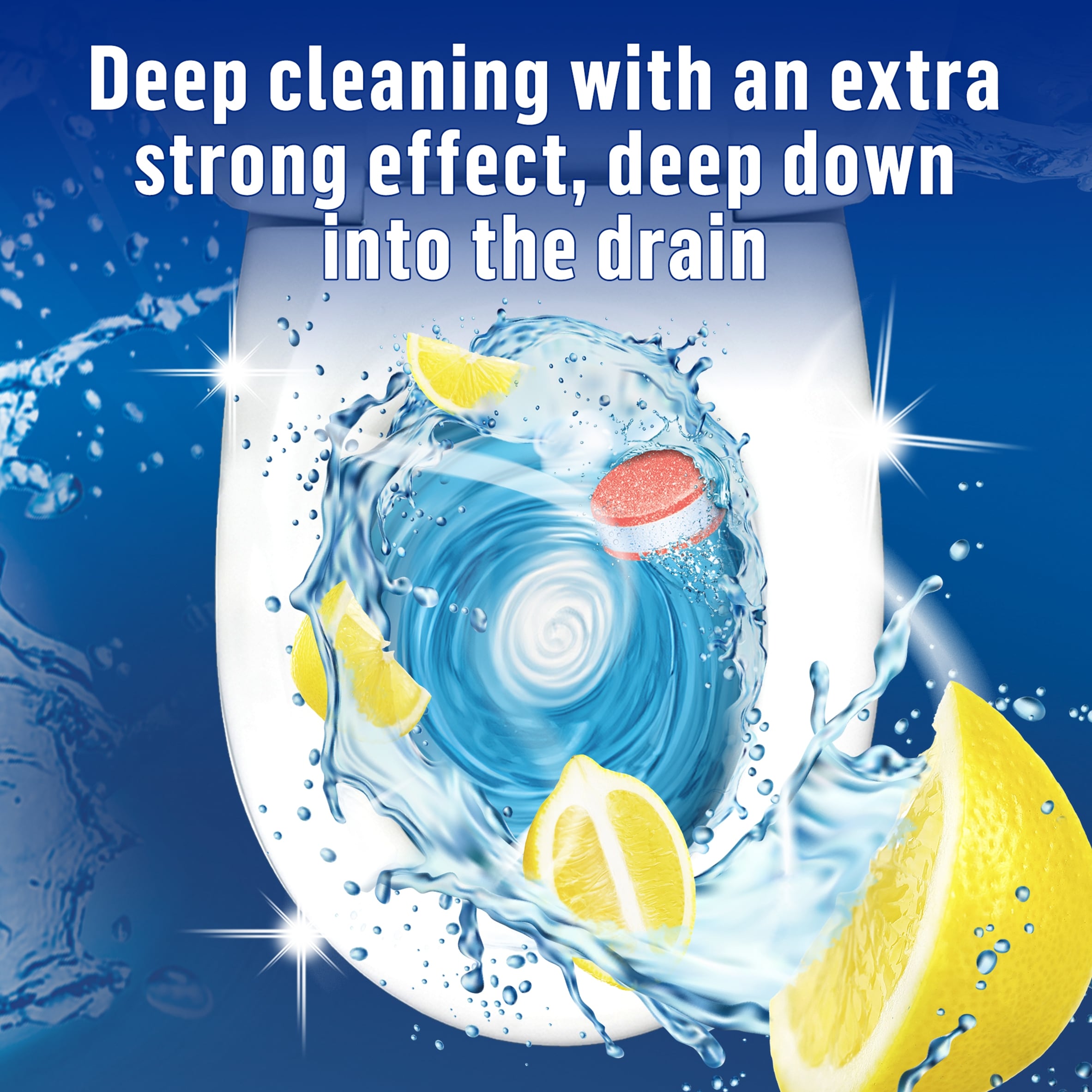 Bloo Power Fizz Tabs 3 In 1 Toilet System Clean Lemon 8 x 22.5g thumbnail 5