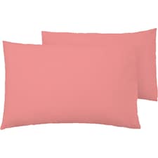 F&F Home Bedding 100% Cotton Clay Pink Pillow Case Pair