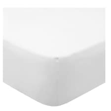 F&F Home Bedding 100% Cotton White Fitted Sheet King