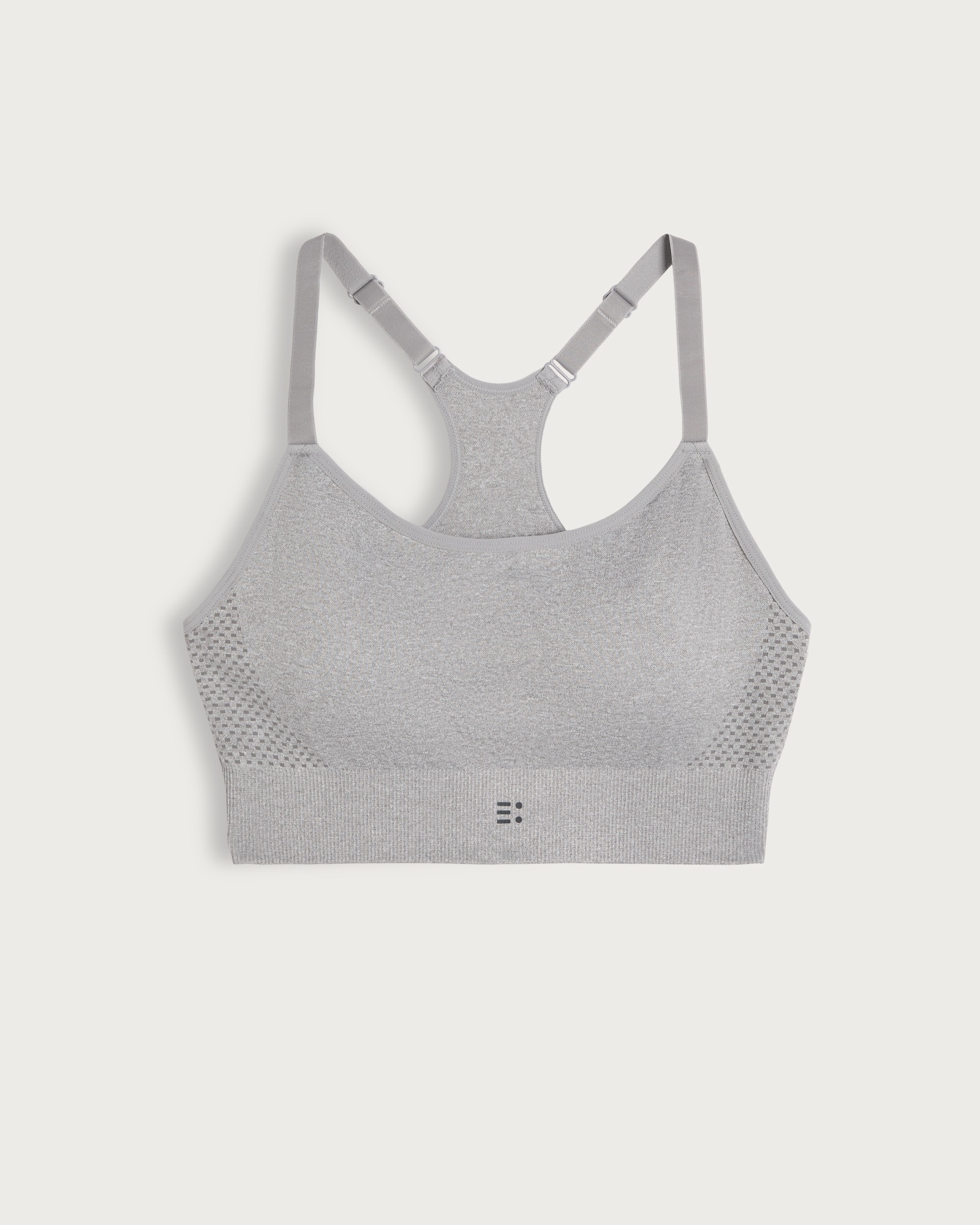F&F Active Seamfree Racerback Crop Top in Grey thumbnail 4