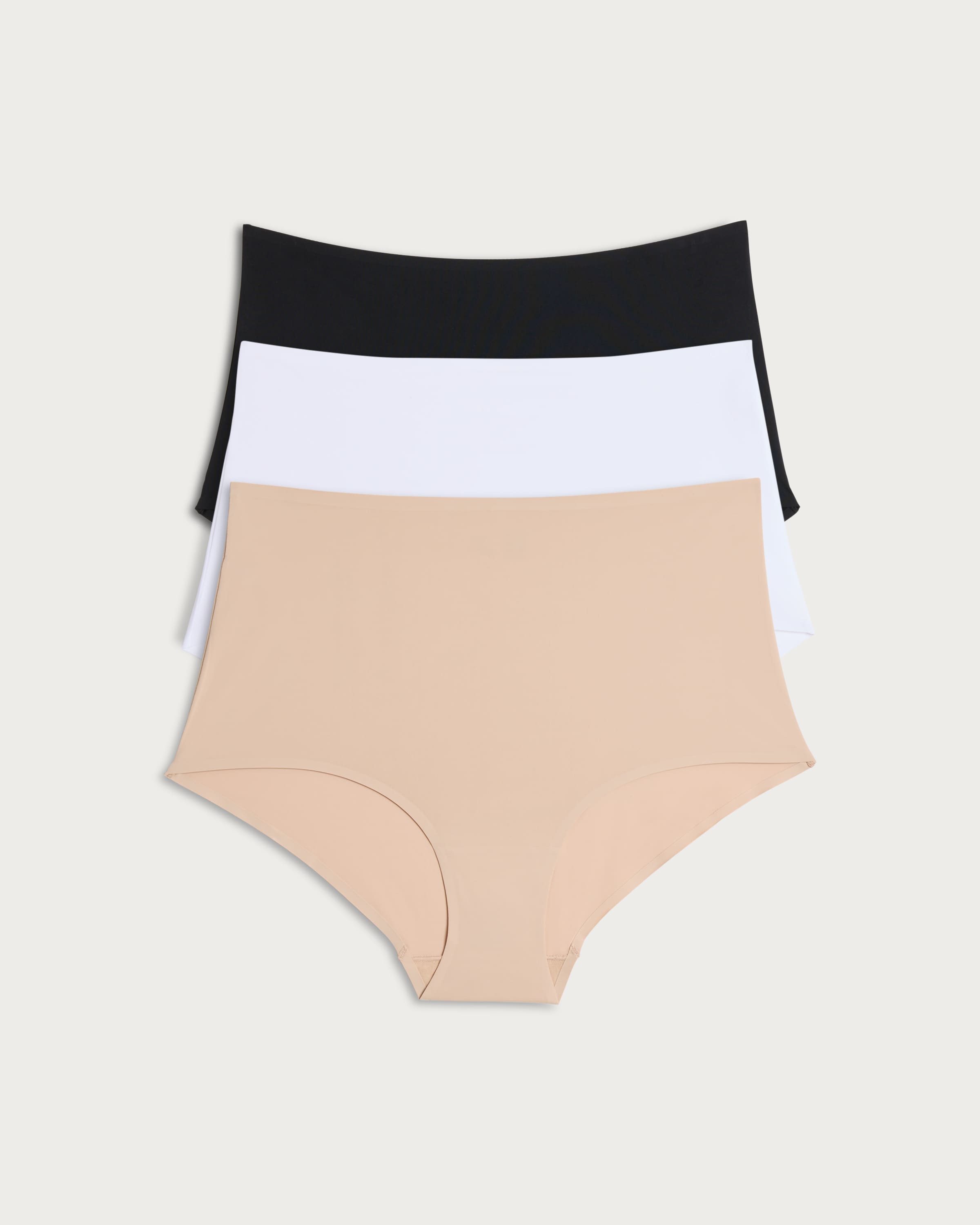 F&F 3-Pack No VPL Full Briefs in Multi Black White thumbnail 4