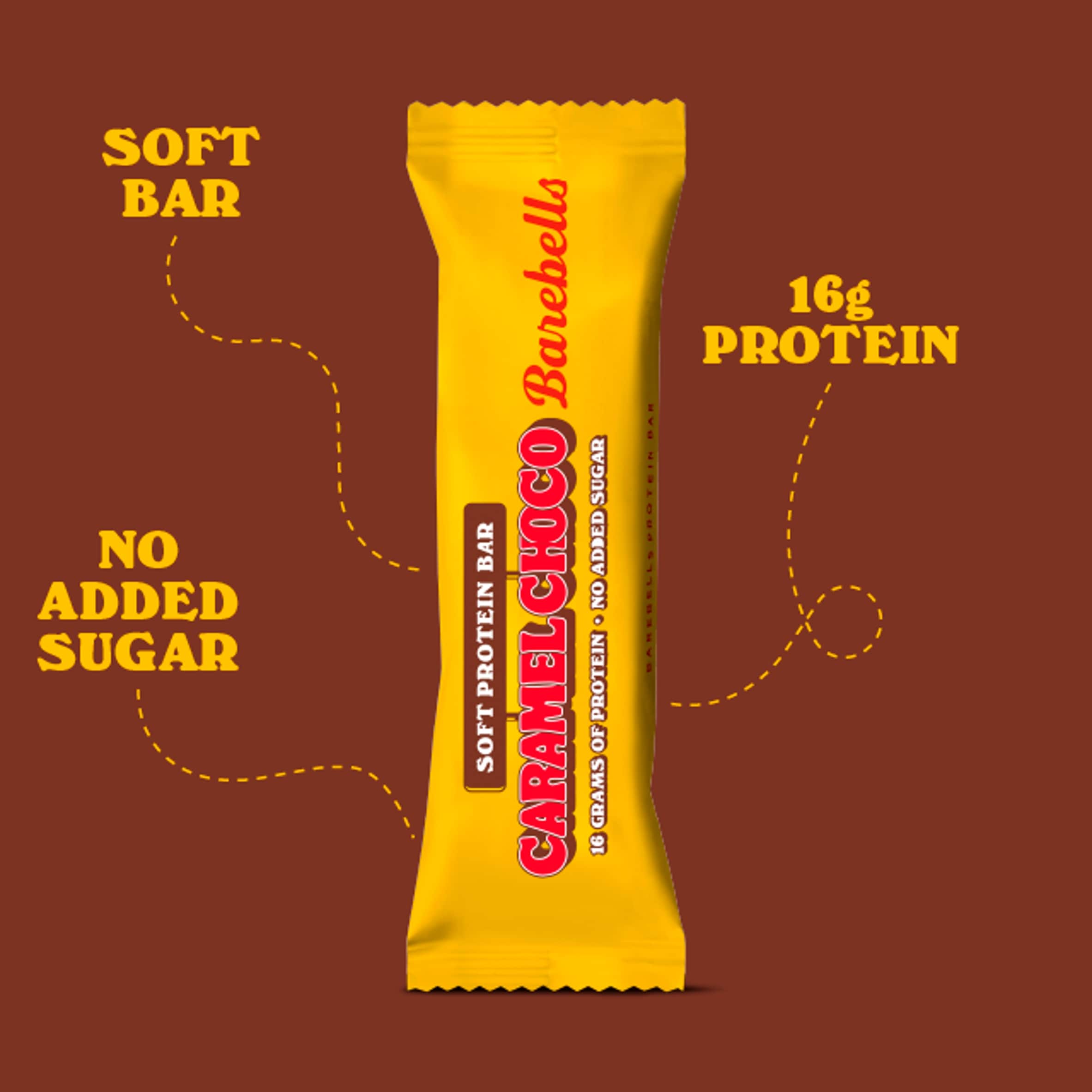 Barebells Soft Protein Bar Caramel Choco 55g thumbnail 4
