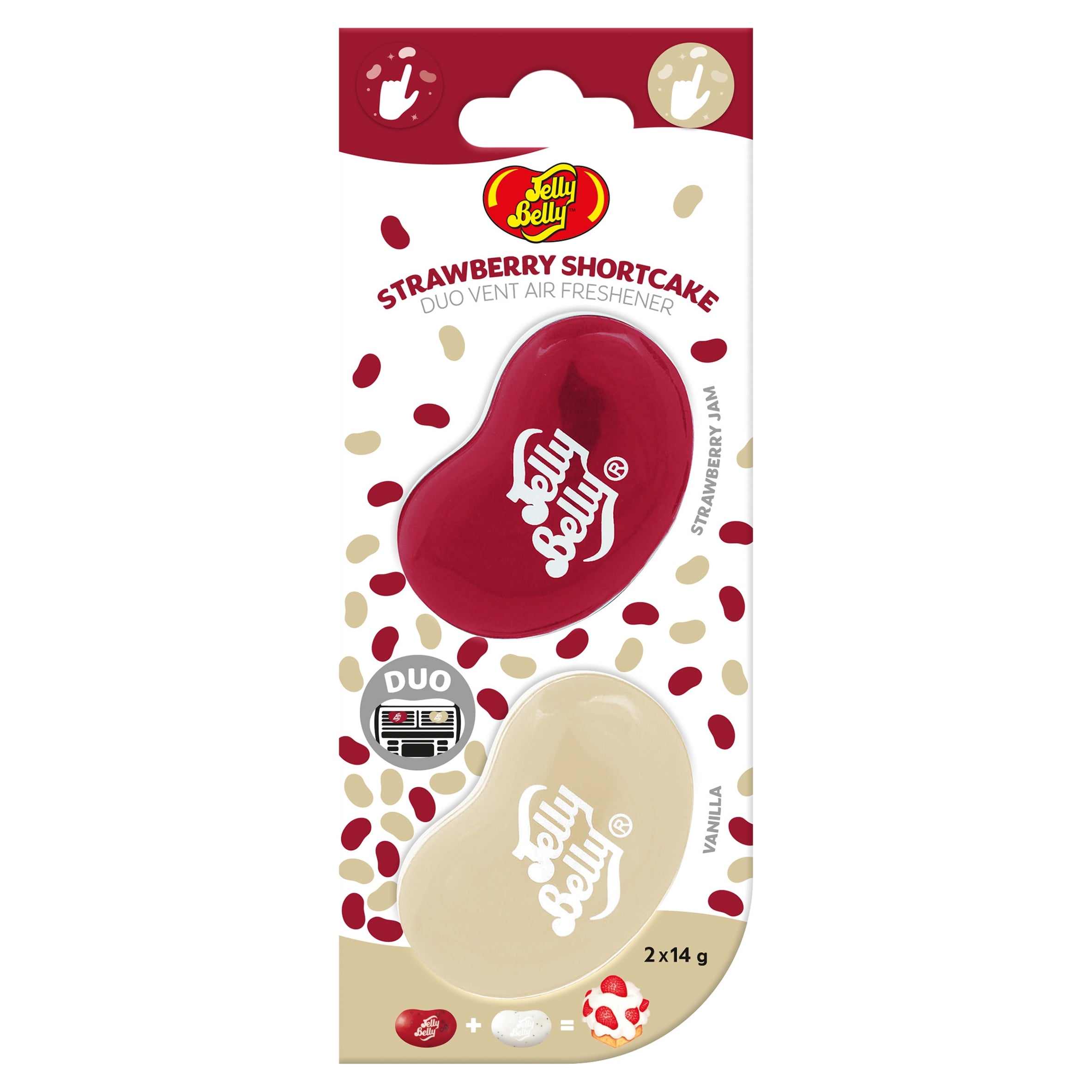 Jelly Belly Strawberry Shortcake Duo Vent Air Freshener