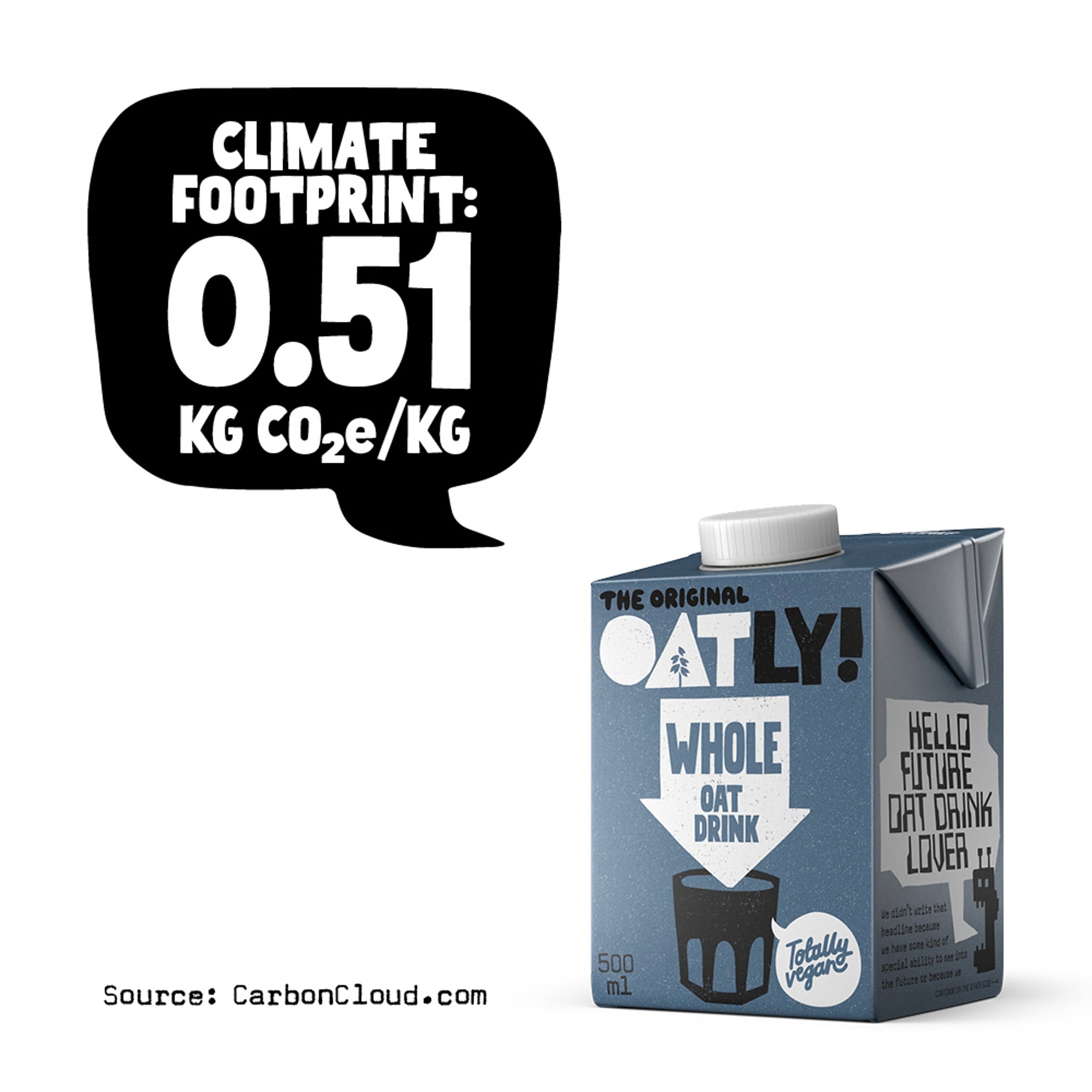 Oatly Whole Oat Drink 500ml thumbnail 2