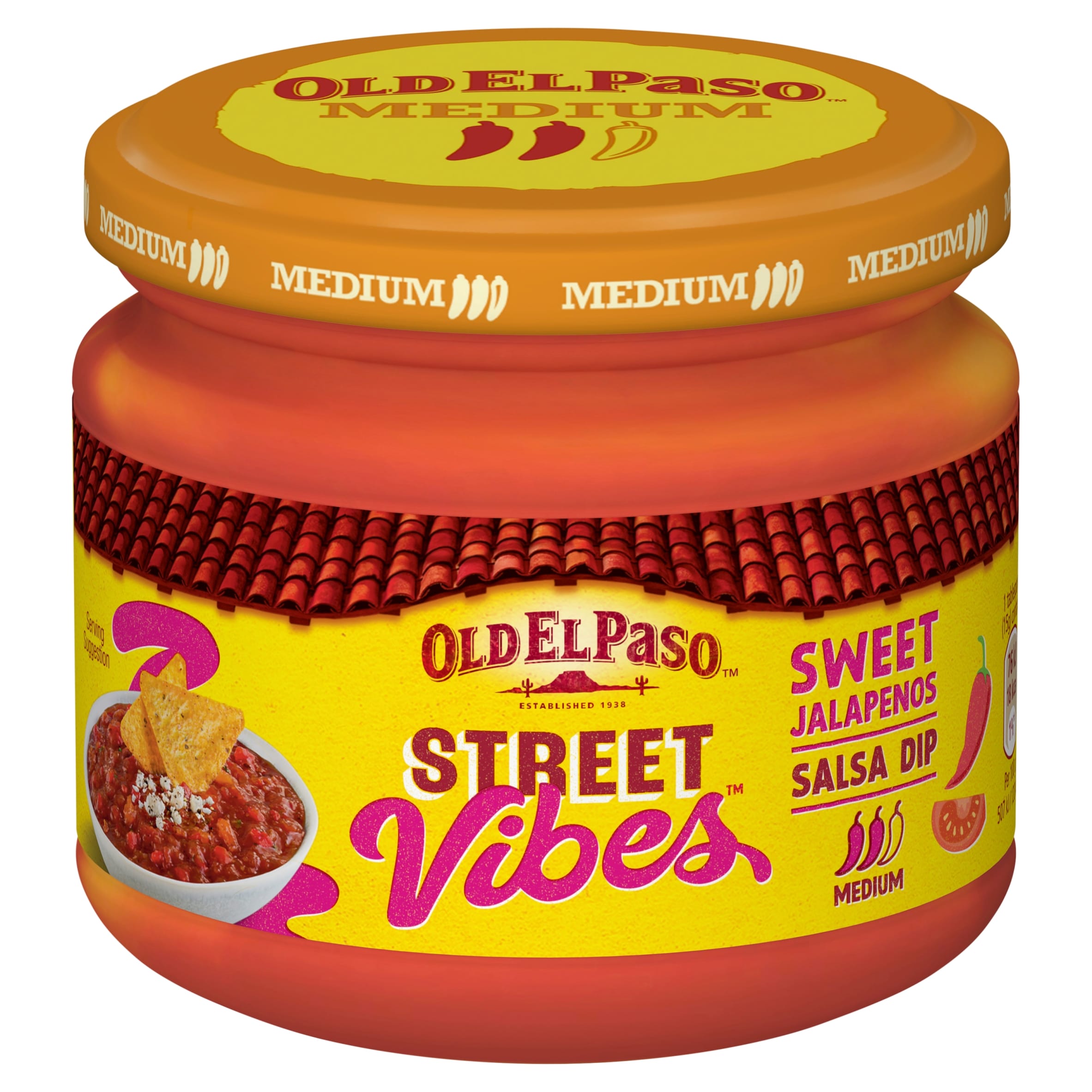 Old El Paso Street Vibes Salsa Dip - Sweet Jalapenos 335g thumbnail 2