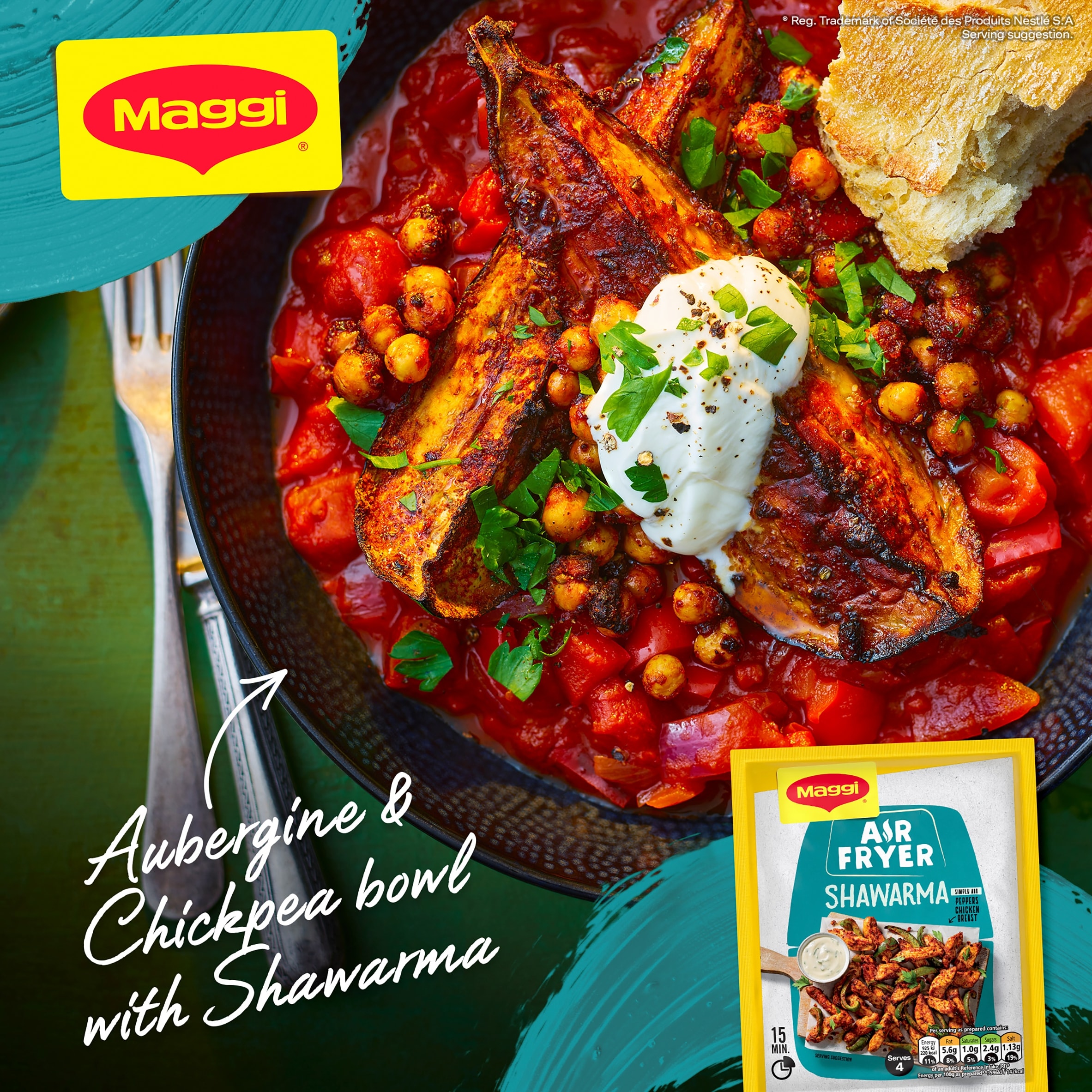 Maggi Air Fryer Shawarma Seasoning Mix 25g thumbnail 3
