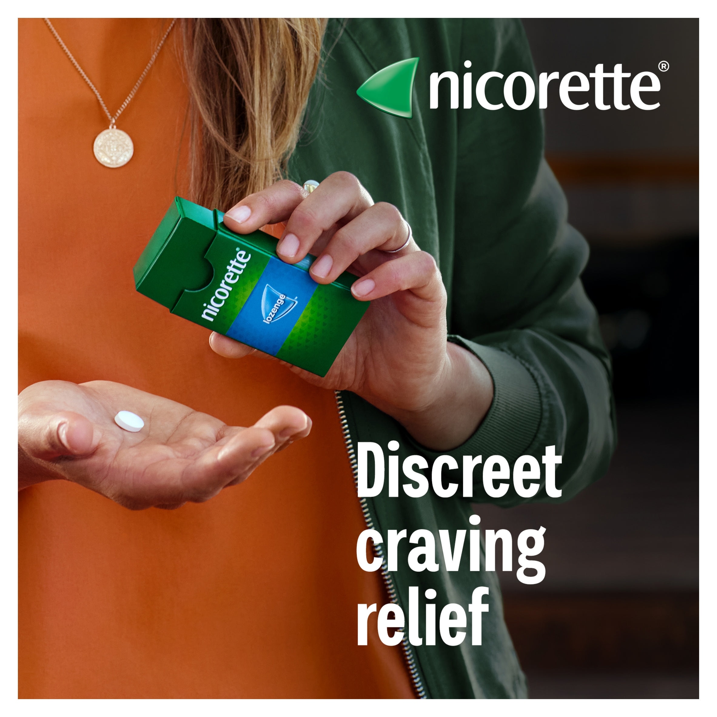 Nicorette Lozenge Mint 2mg 80ct thumbnail 2