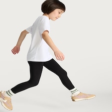 F&F Girls 3-Pack Plain Leggings in Black thumbnail 2