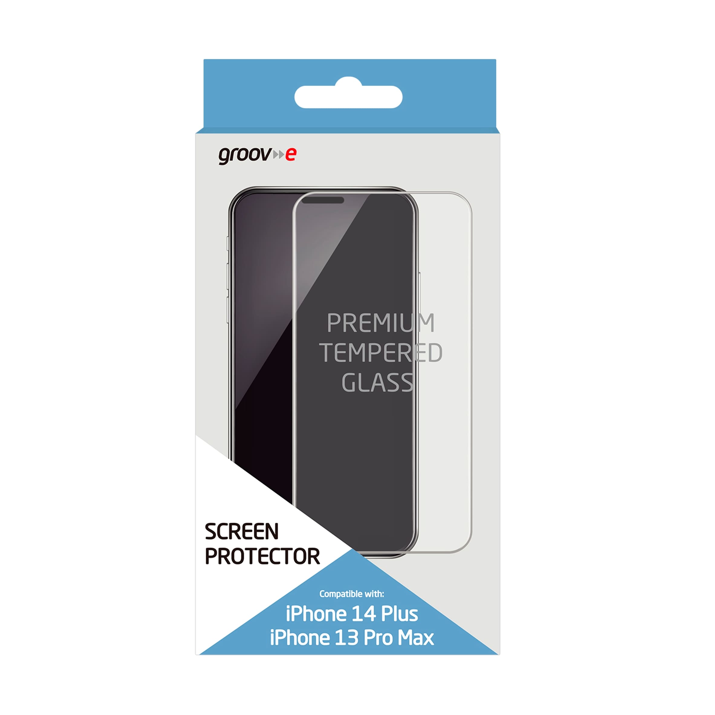 Groov-e iPhone 13 Pro Max/14 Plus Tempered Glass Screen Protector