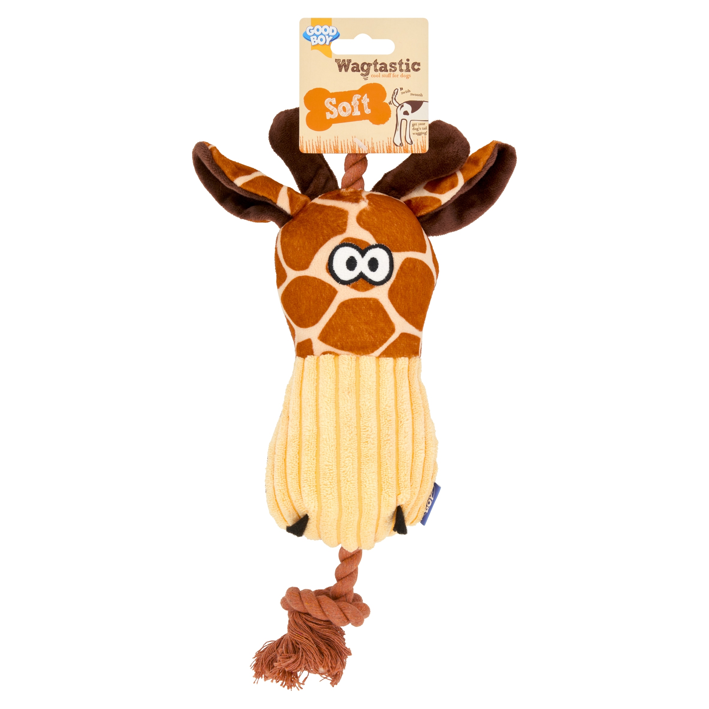 Good Boy Soft Hug Tug Heads Dog Toy