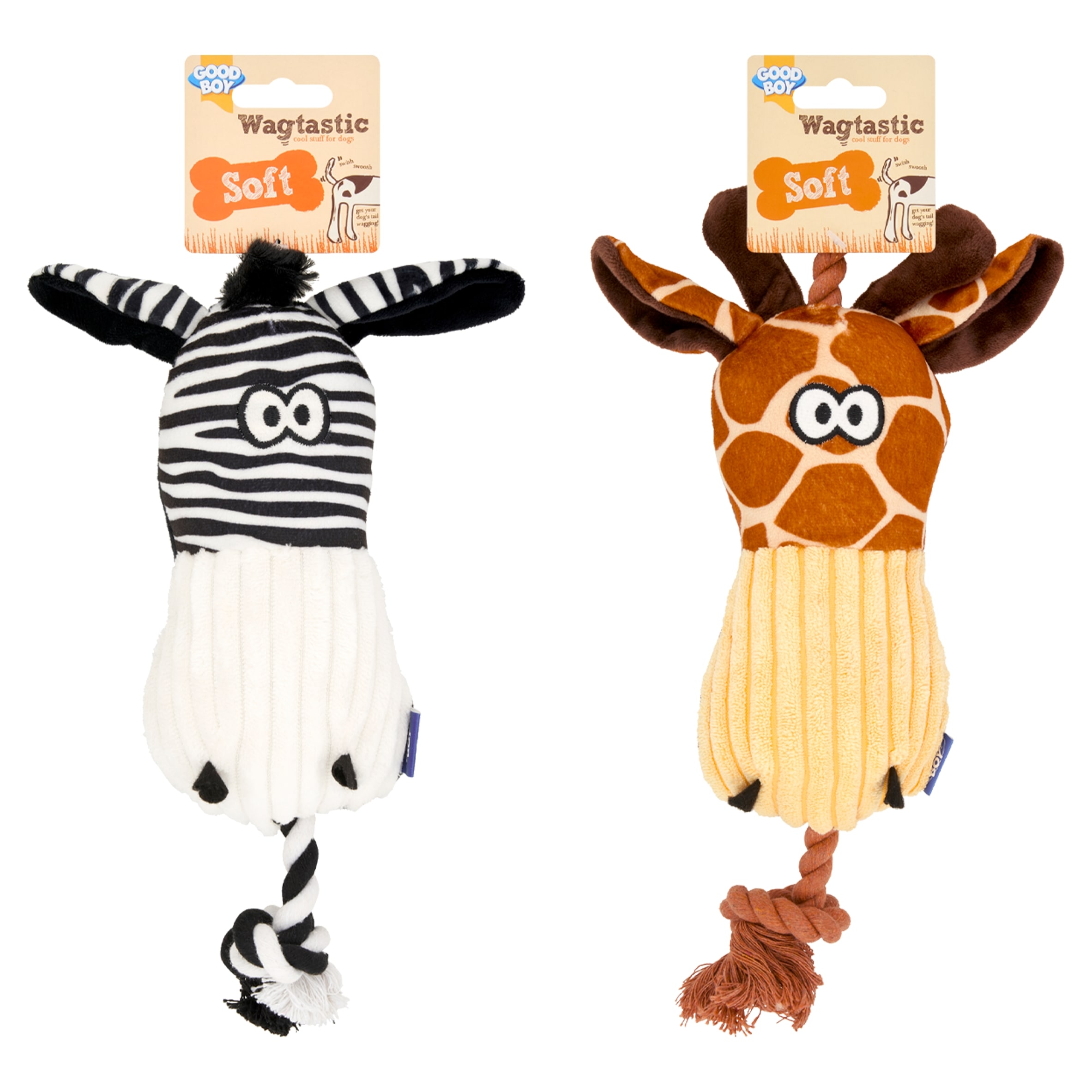 Good Boy Soft Hug Tug Heads Dog Toy thumbnail 2