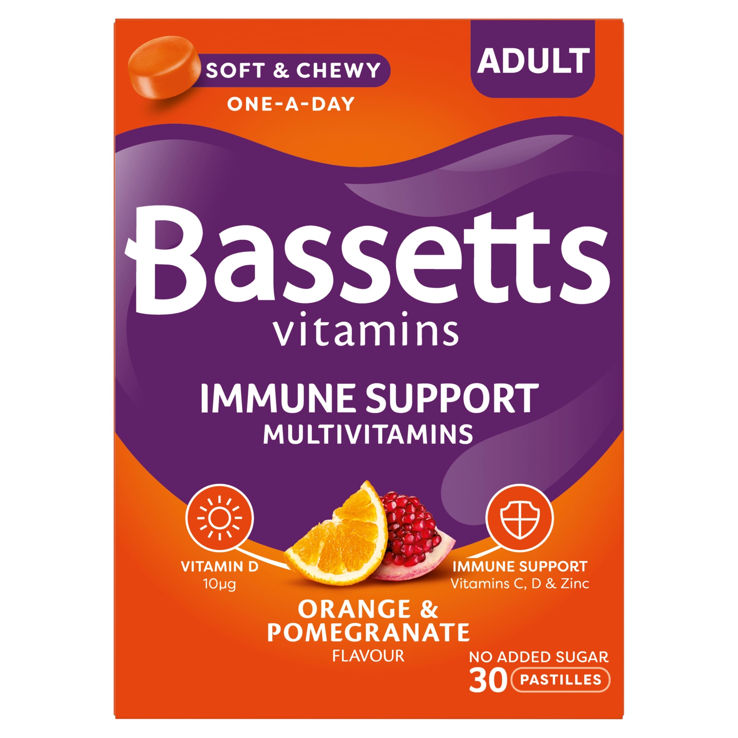 Bassetts Vitamins Adult Immune Support Orange & Pomegranate