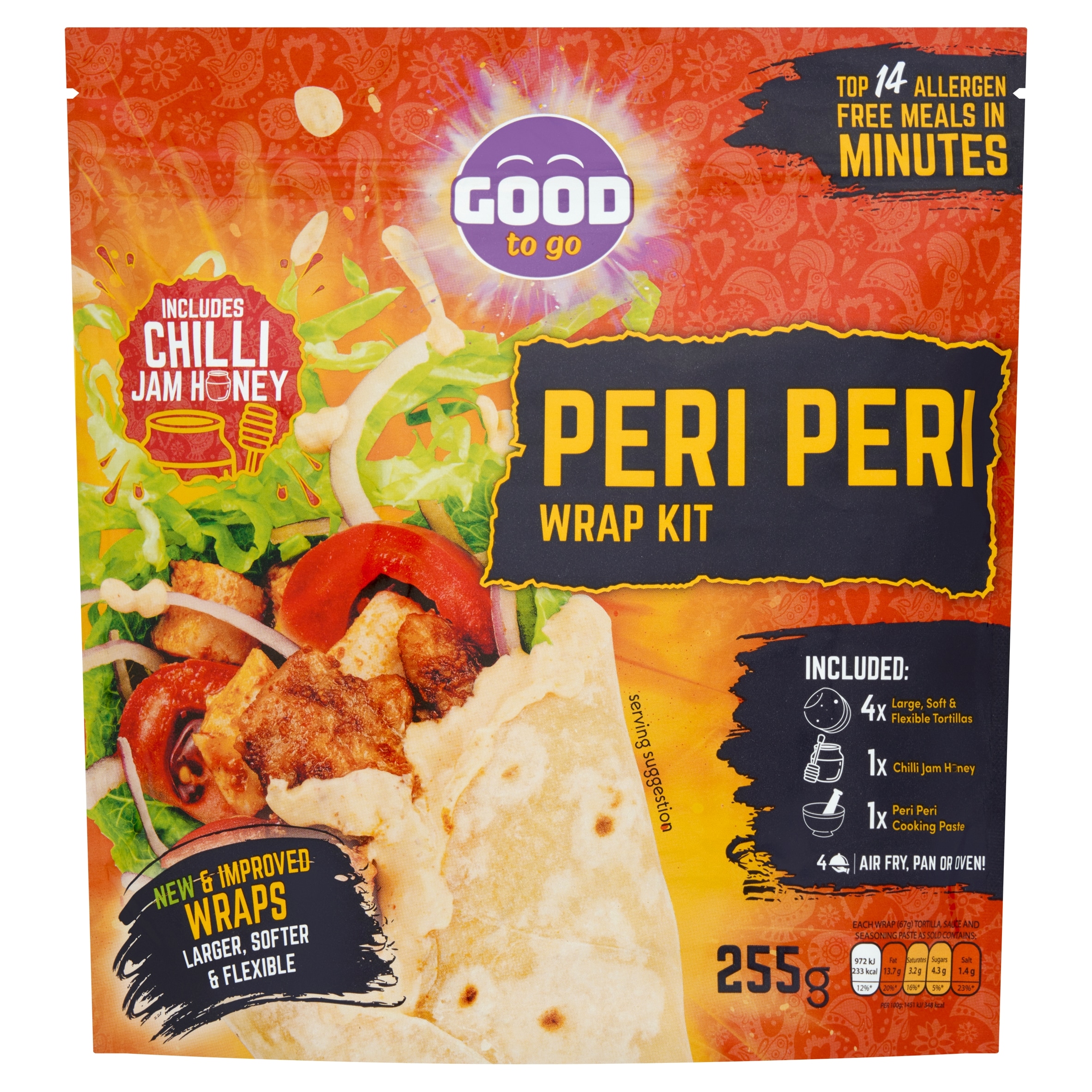 Good It’s Gluten Free Peri Peri Wrap Kit 425g