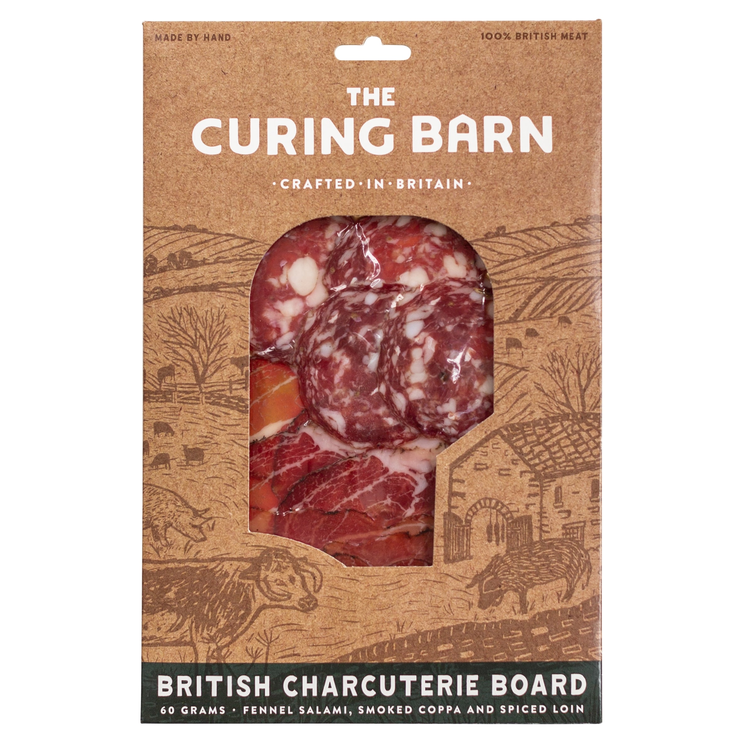 The Curing Barn British Charcuterie board 60g
