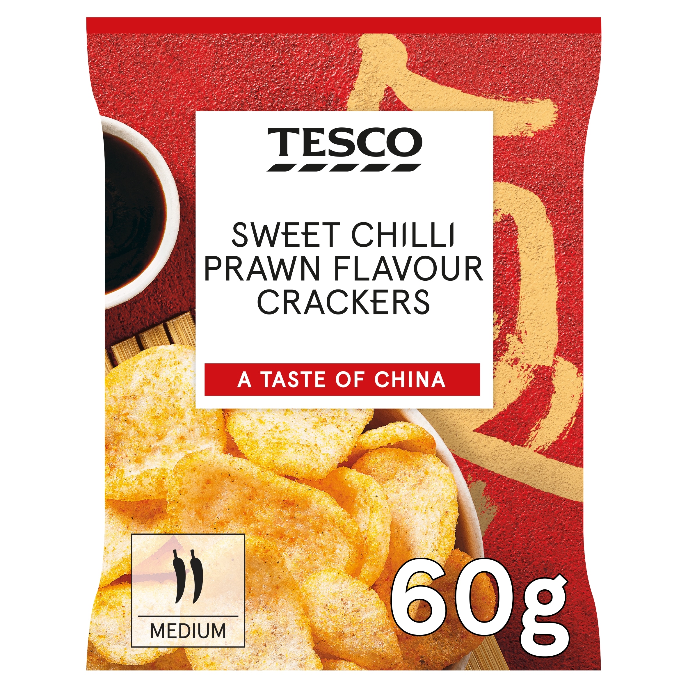 Tesco Sweet Chilli Prawn flavour Crackers 60g