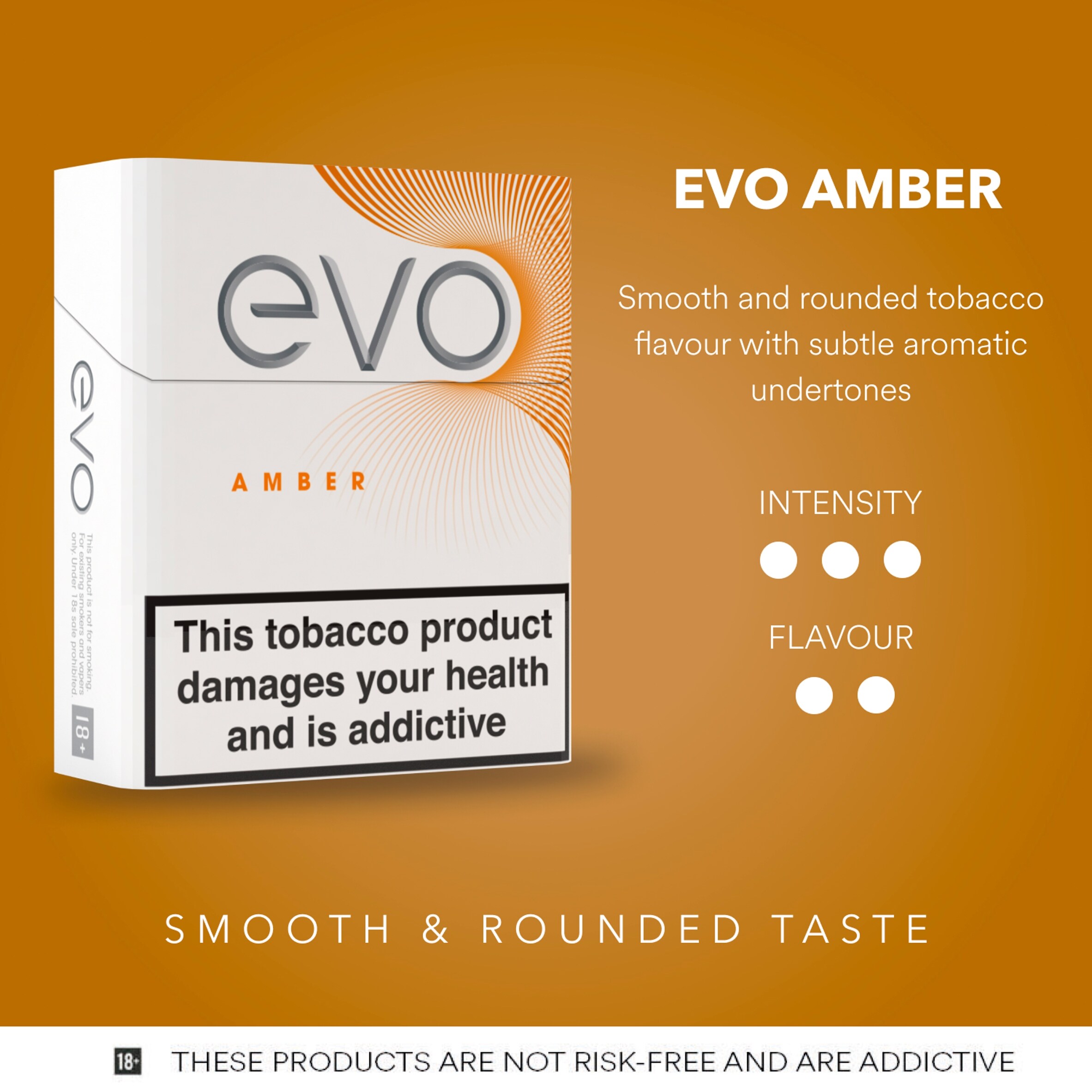 EVO 20 Tobacco Sticks Amber thumbnail 2