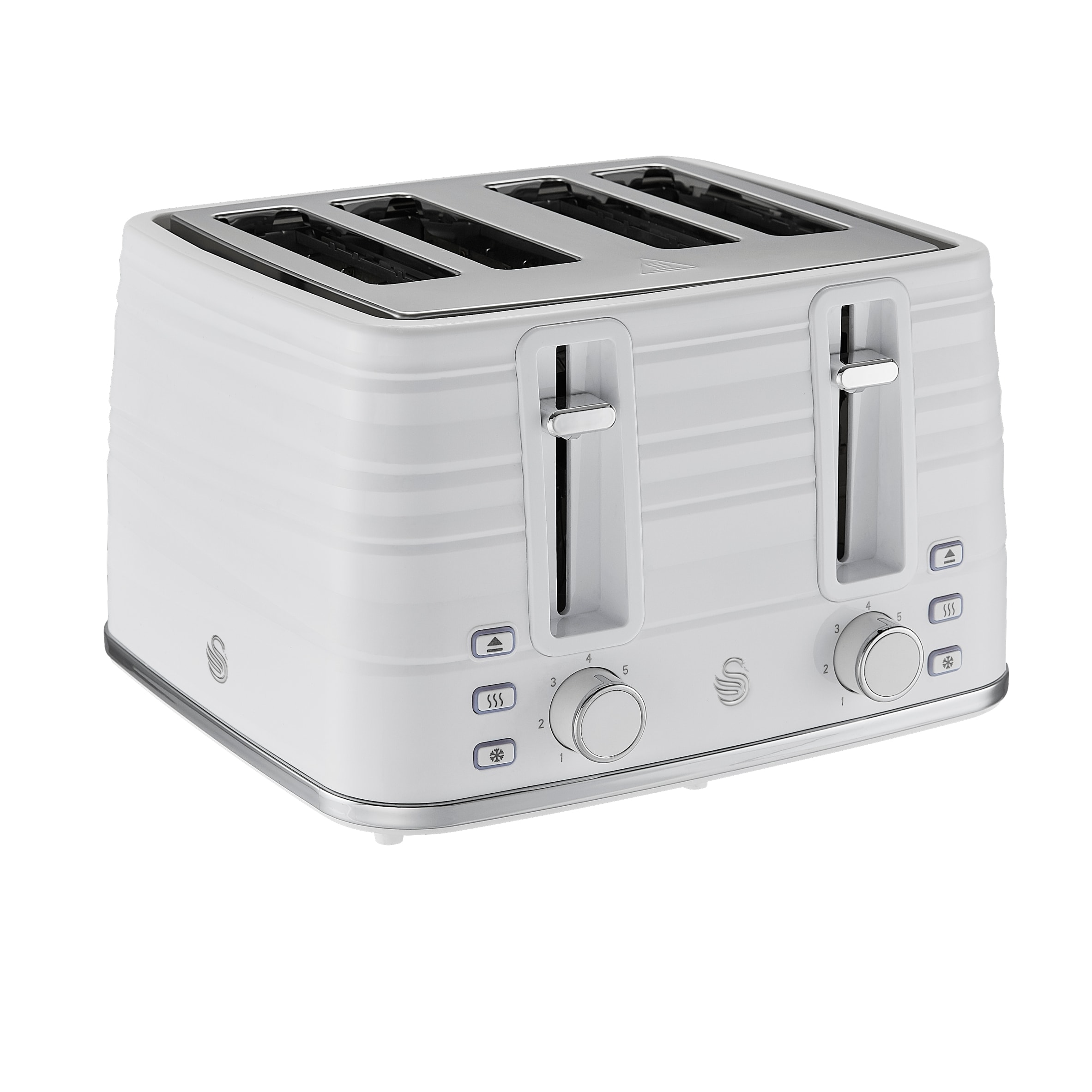 Swan Symphony White 4 Slice Toaster