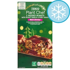 Tesco Plant Chef 2 Seasonal Seeded Roasts with Port Gravy 310g