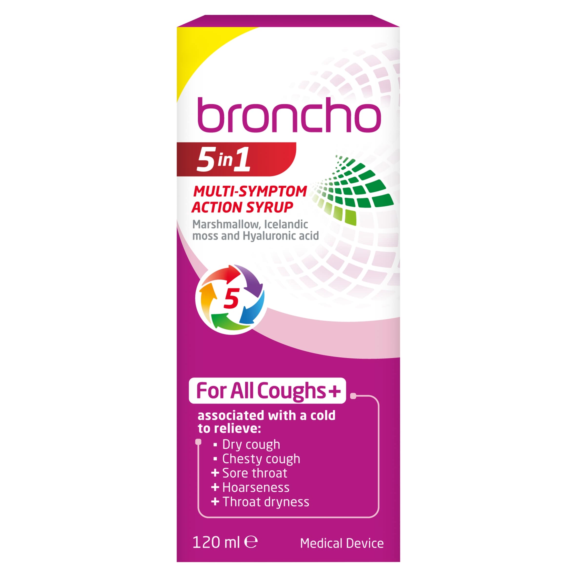 Broncho 5 in 1 Multi-Symptom Action Syrup 120ml