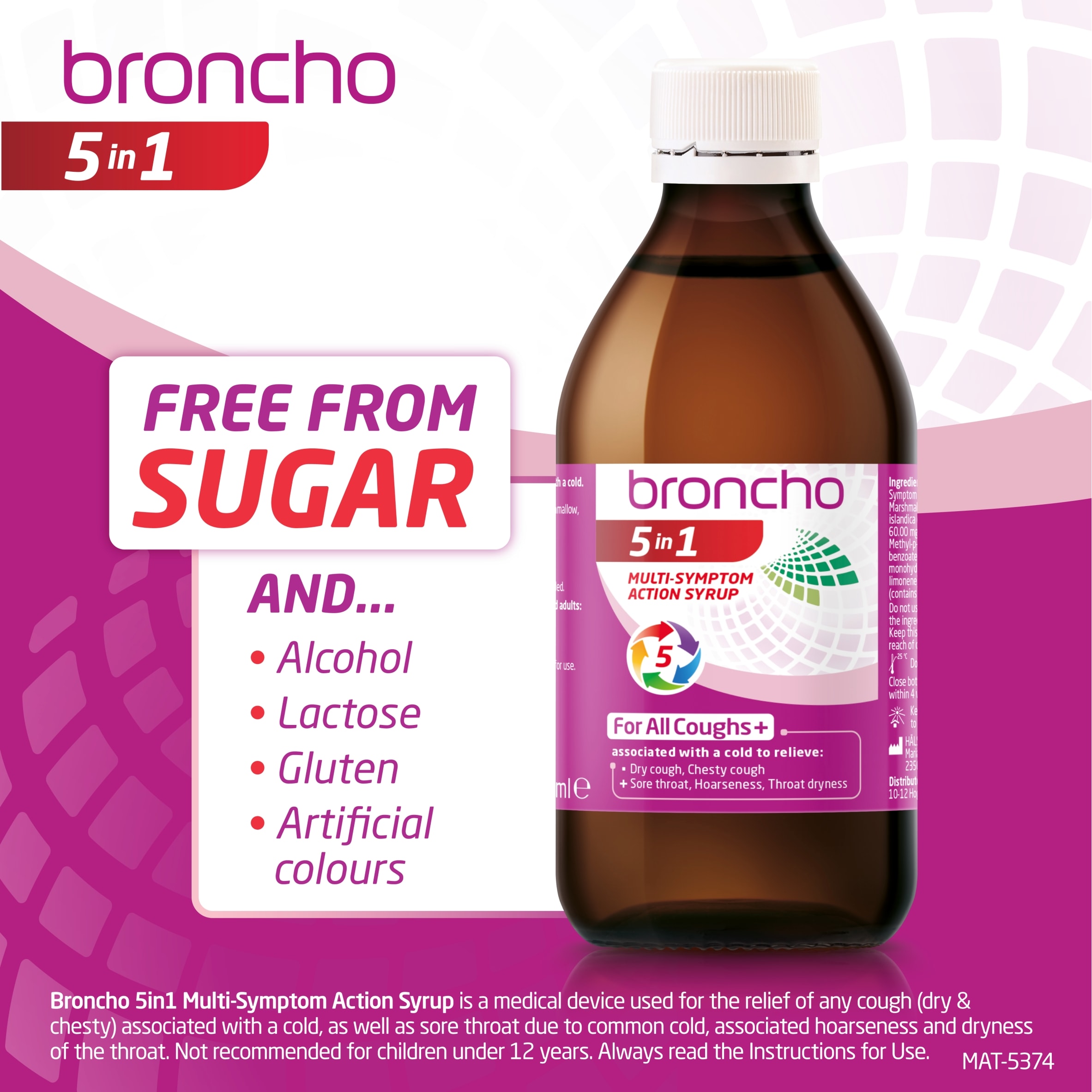 BRONCHO 5 in 1 Multi Symptom Syrup 120ml thumbnail 4