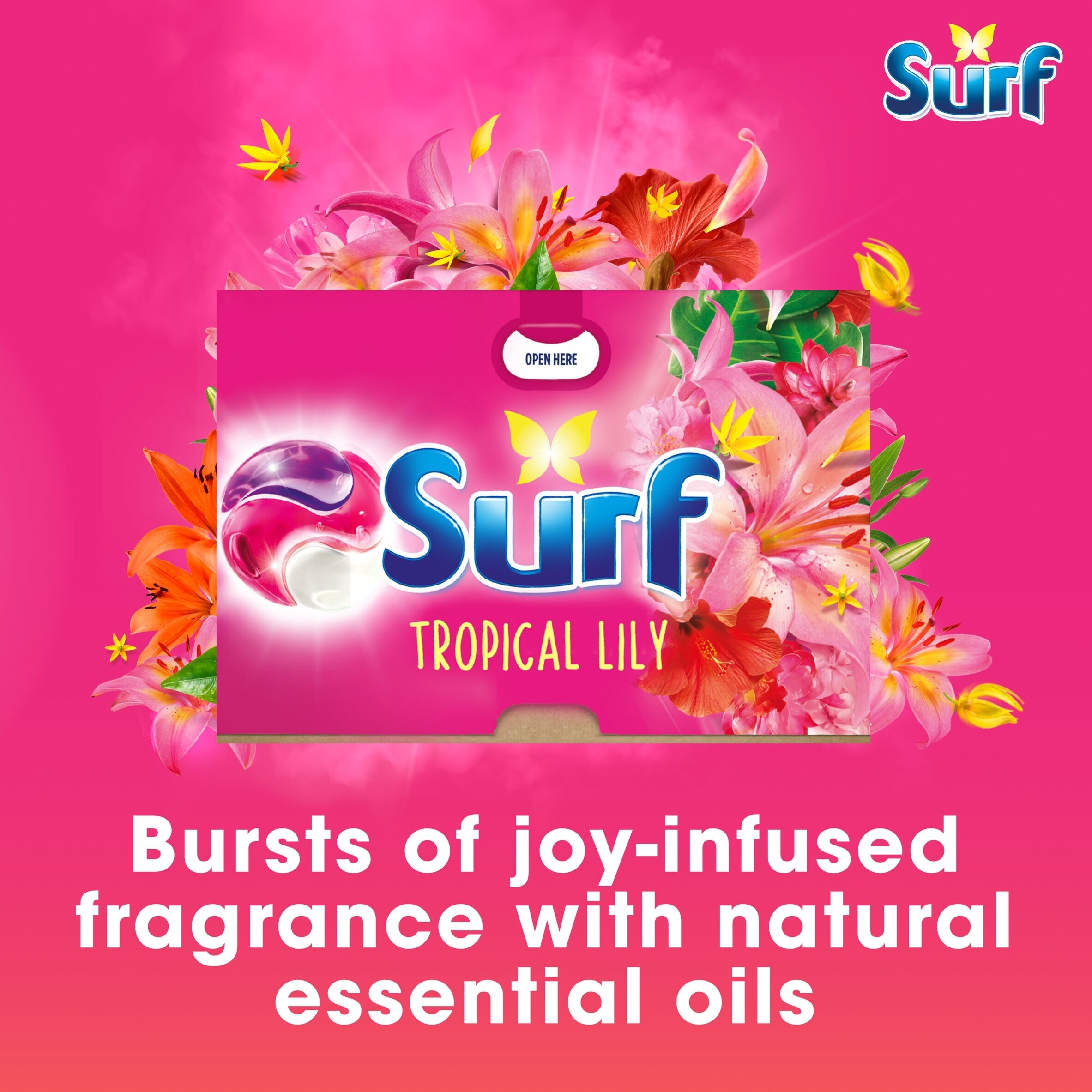 Surf 3 In 1 Tropical Lily Washing Capsules 26 Washes 449.8g thumbnail 5
