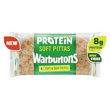 Warburtons Protein Soft Pittas 4 Pack thumbnail 2