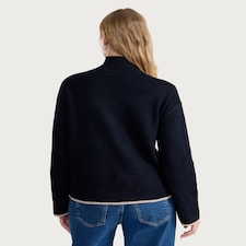 F&F Sequin Christmas Tree Jumper in Navy thumbnail 3