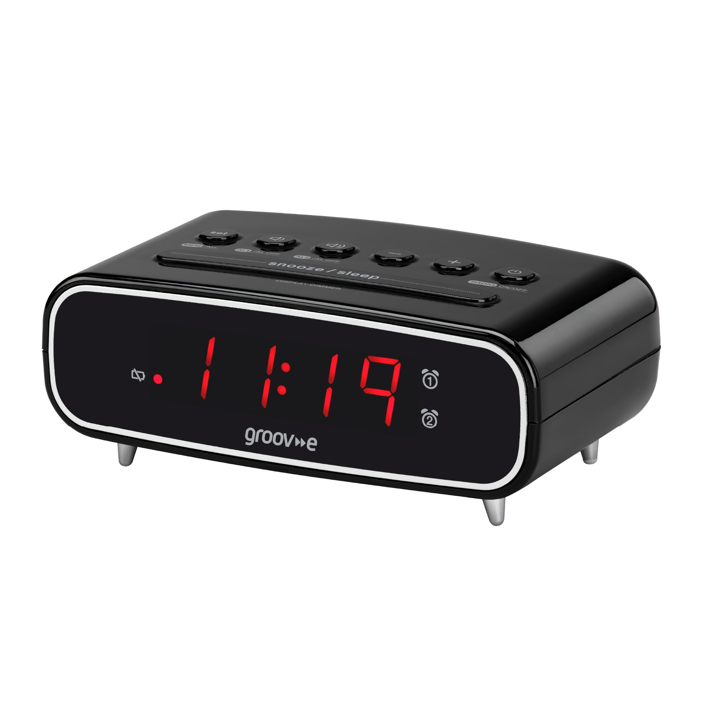 Groov-e Rise Alarm Clock Radio