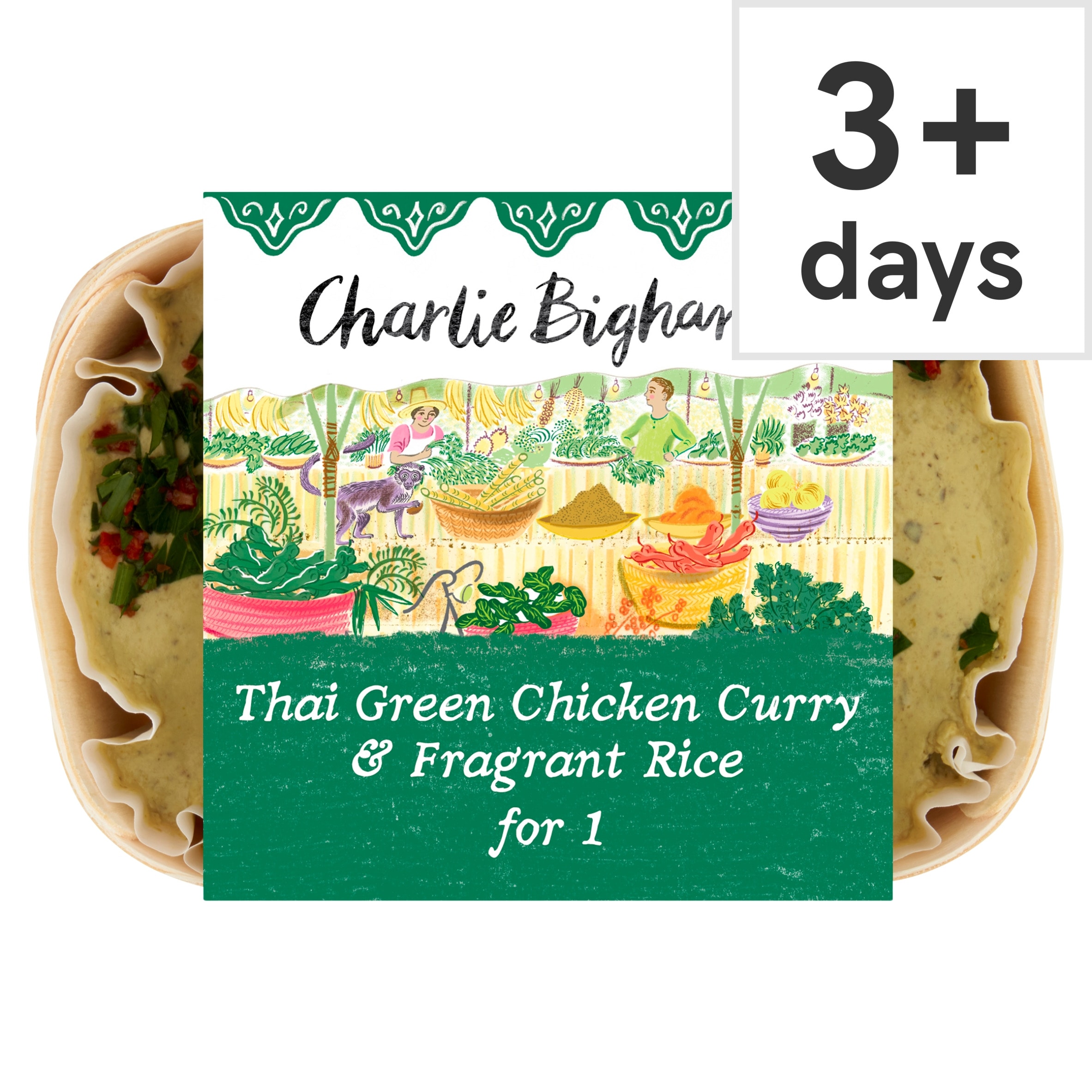 Charlie Bighams Thai Green Chicken Curry & Fragrant Rice For 1