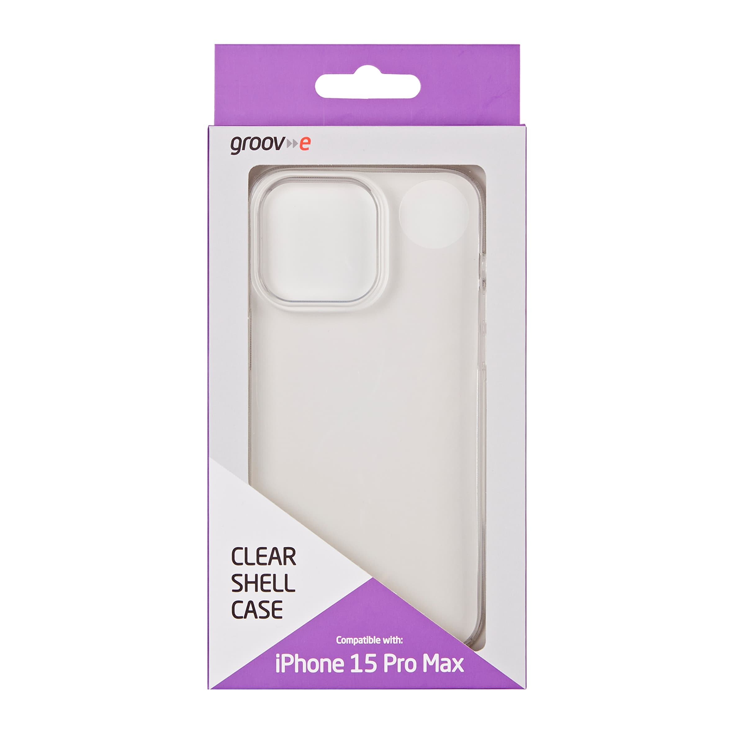 Groov-e iPhone 15 Pro Max Clear Shell Case