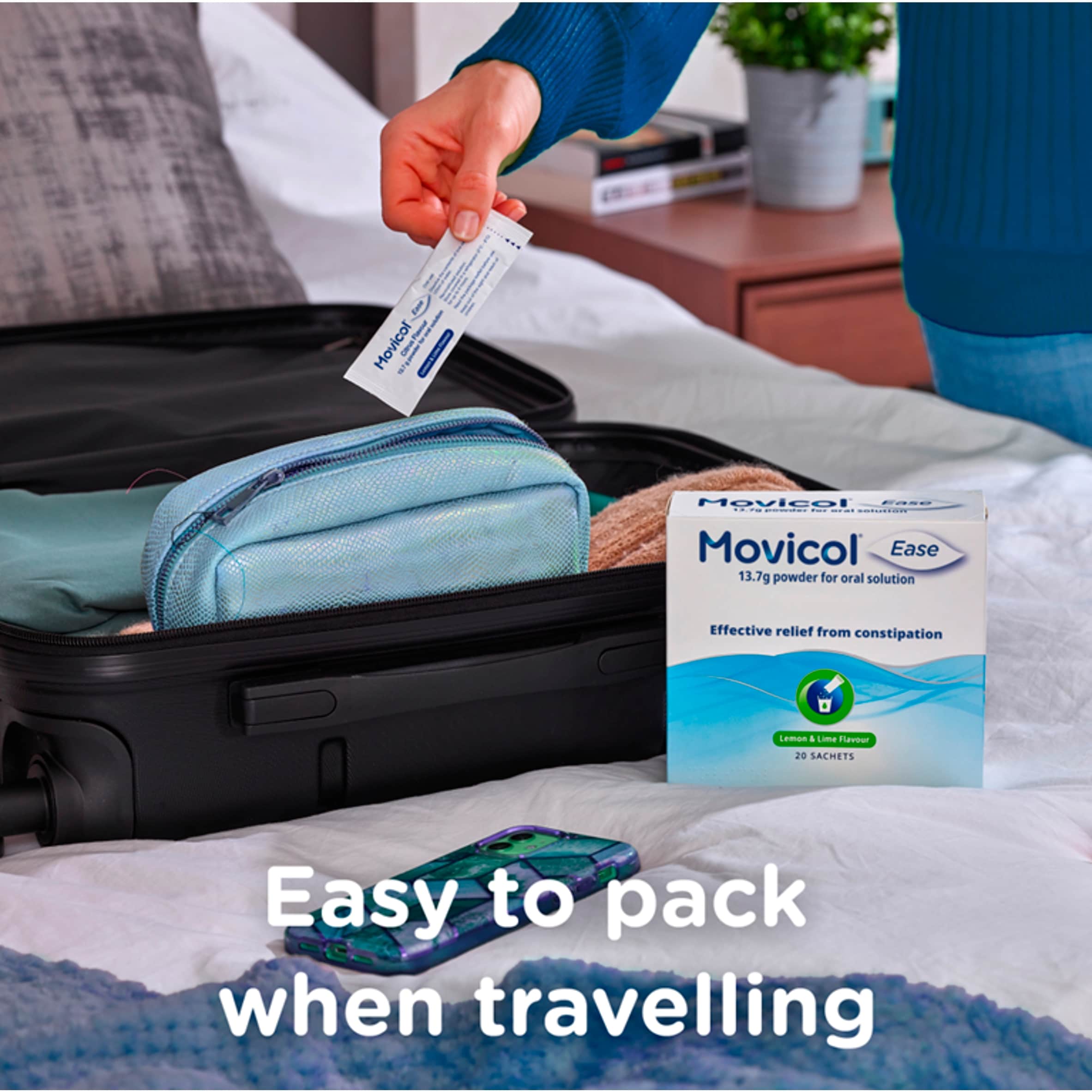 Movicol Ease Citrus Powder Sachets - Effective Relief For Constipation 20X13.7G thumbnail 3