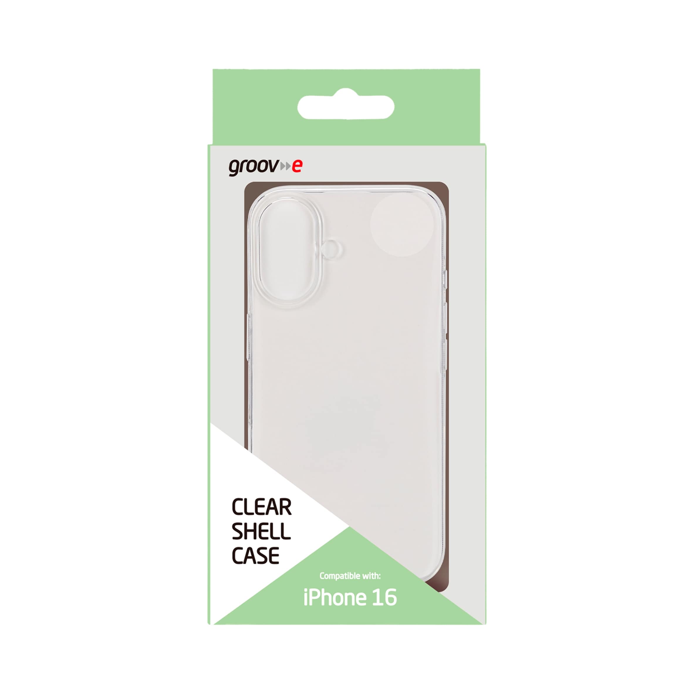 Groov-e iPhone 16 Clear Shell Case