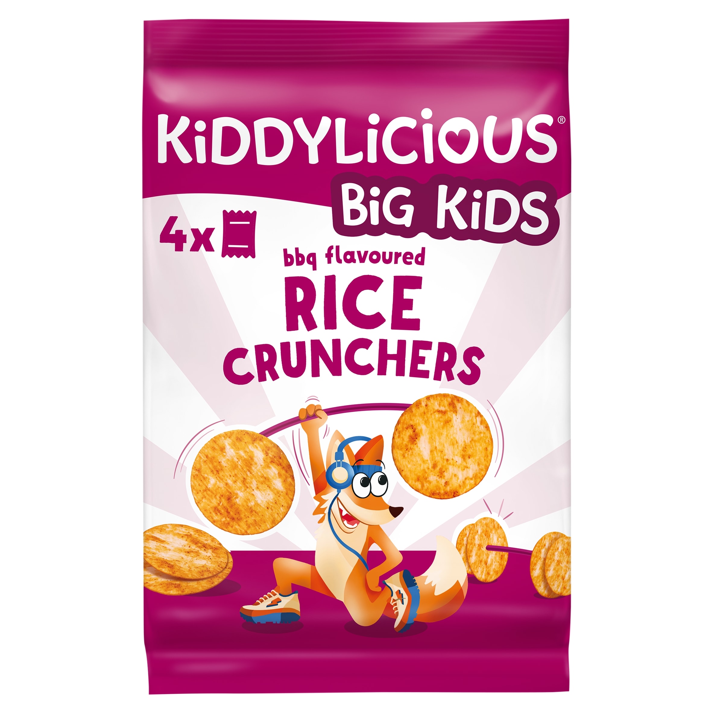 Kiddylicious Big Kids BBQ Rice Crunchers 4x15g