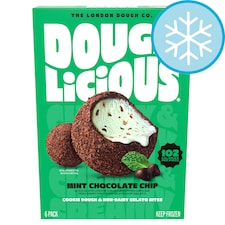Doughlicious Mint Chocolate Chip Cookie Dough & Non-Dairy Gelato Bites 6 x 32g