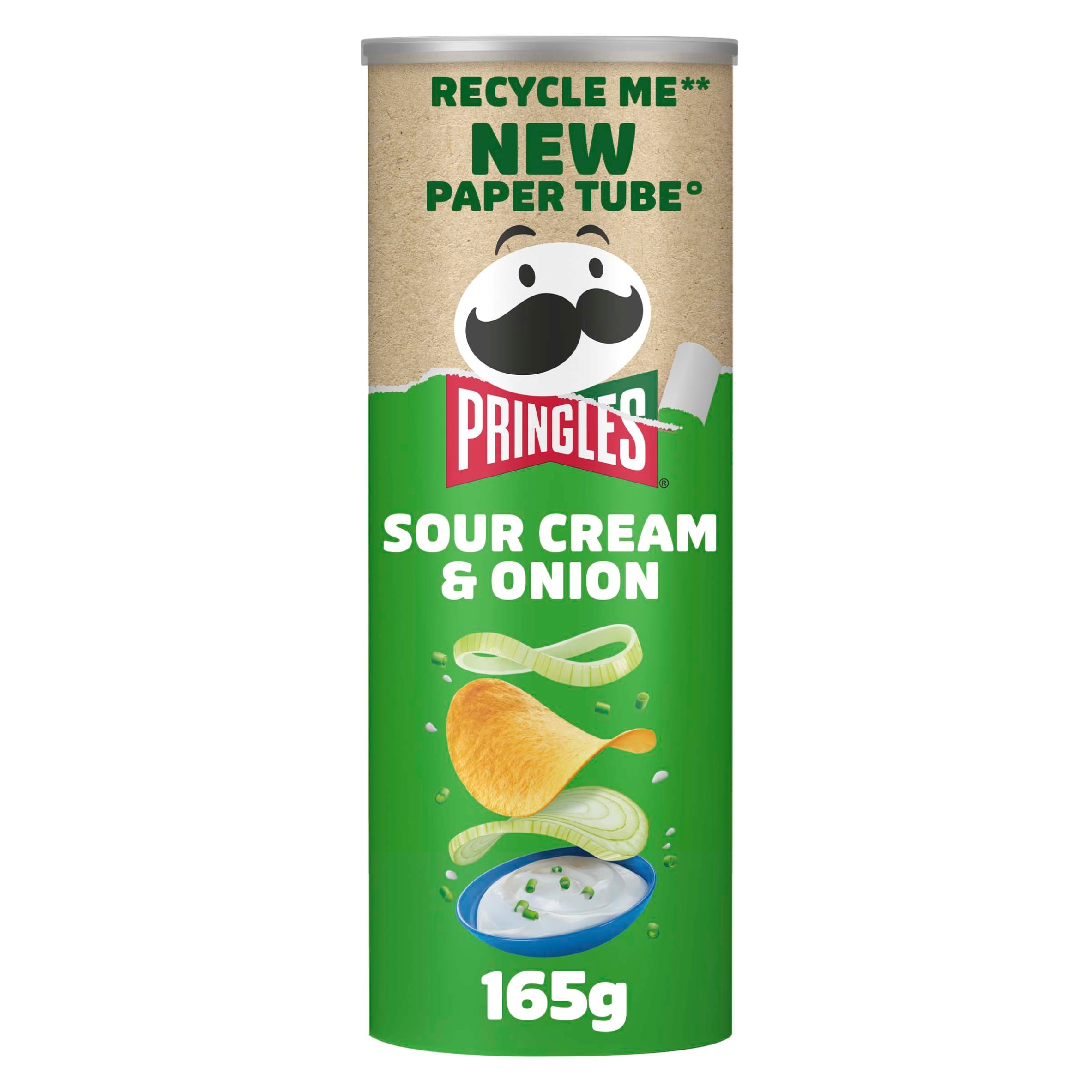 Pringles Sour Cream & Onion Sharing Crisps 165g 
