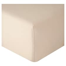 F&F Home Cotton Rich Fitted Sheet Natural Double