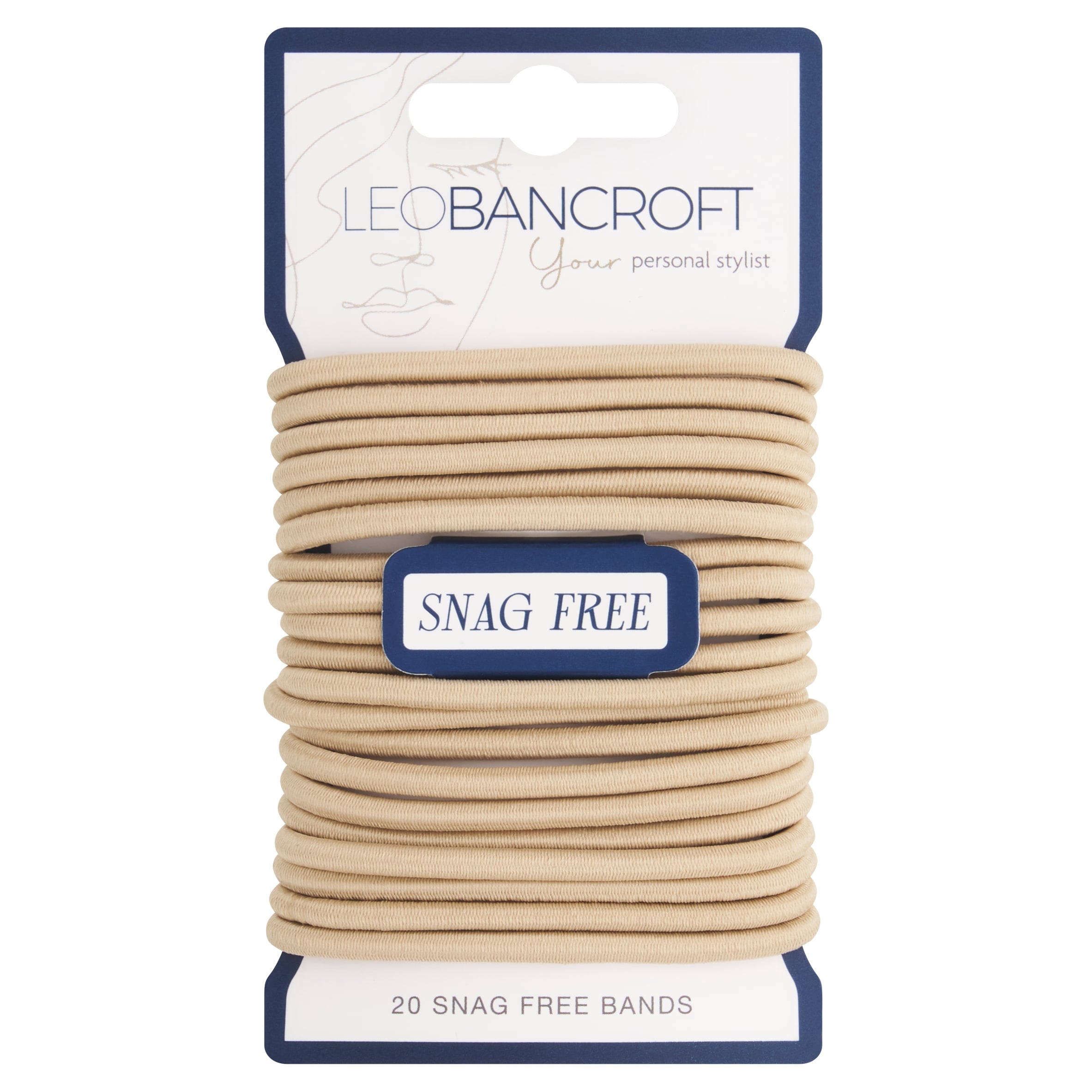 Leo Bancroft Snagfree Wide Hairbands Blonde 20 Pack