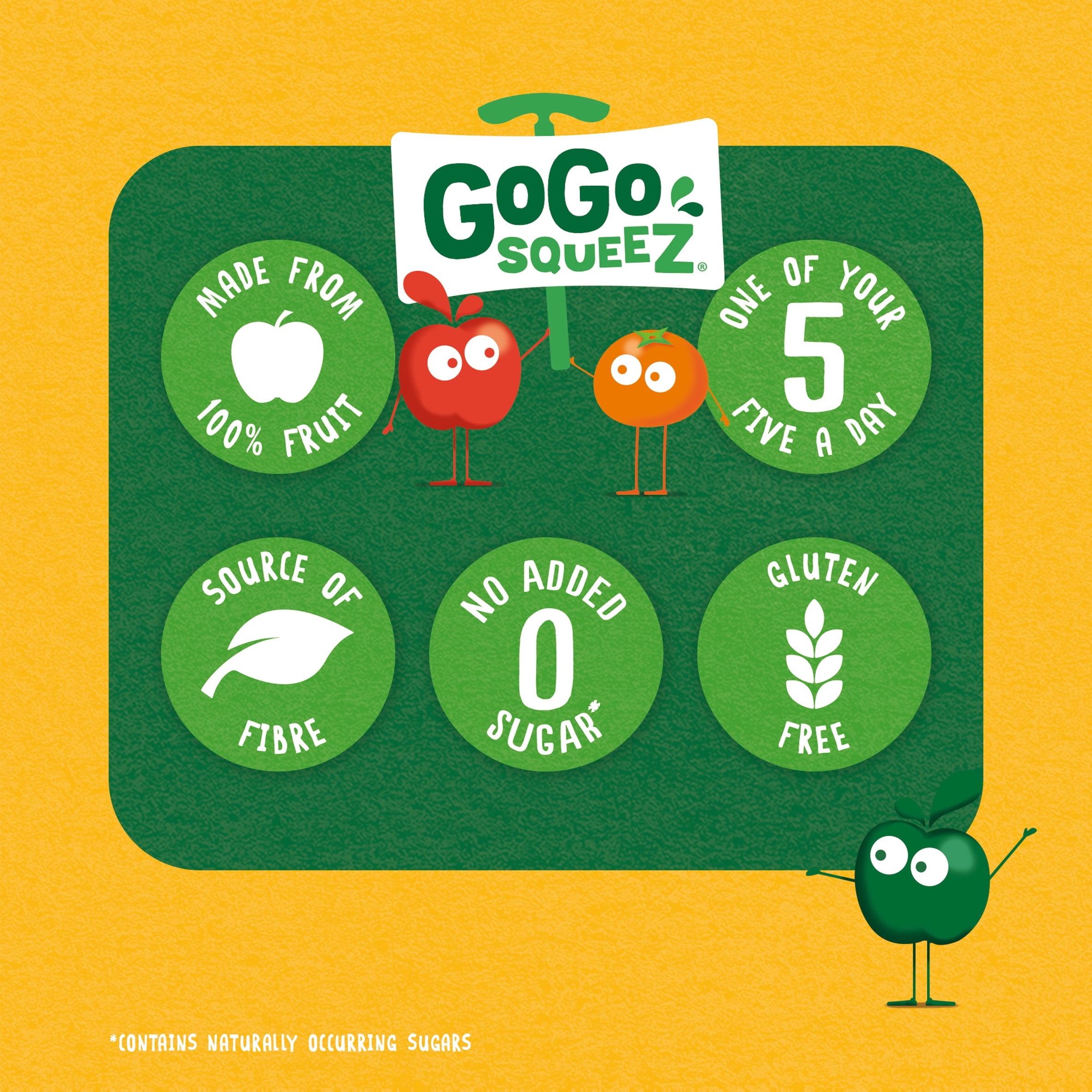 GoGo Squeez Fruit Smoothie Snack - Multifruit 4x90g thumbnail 3
