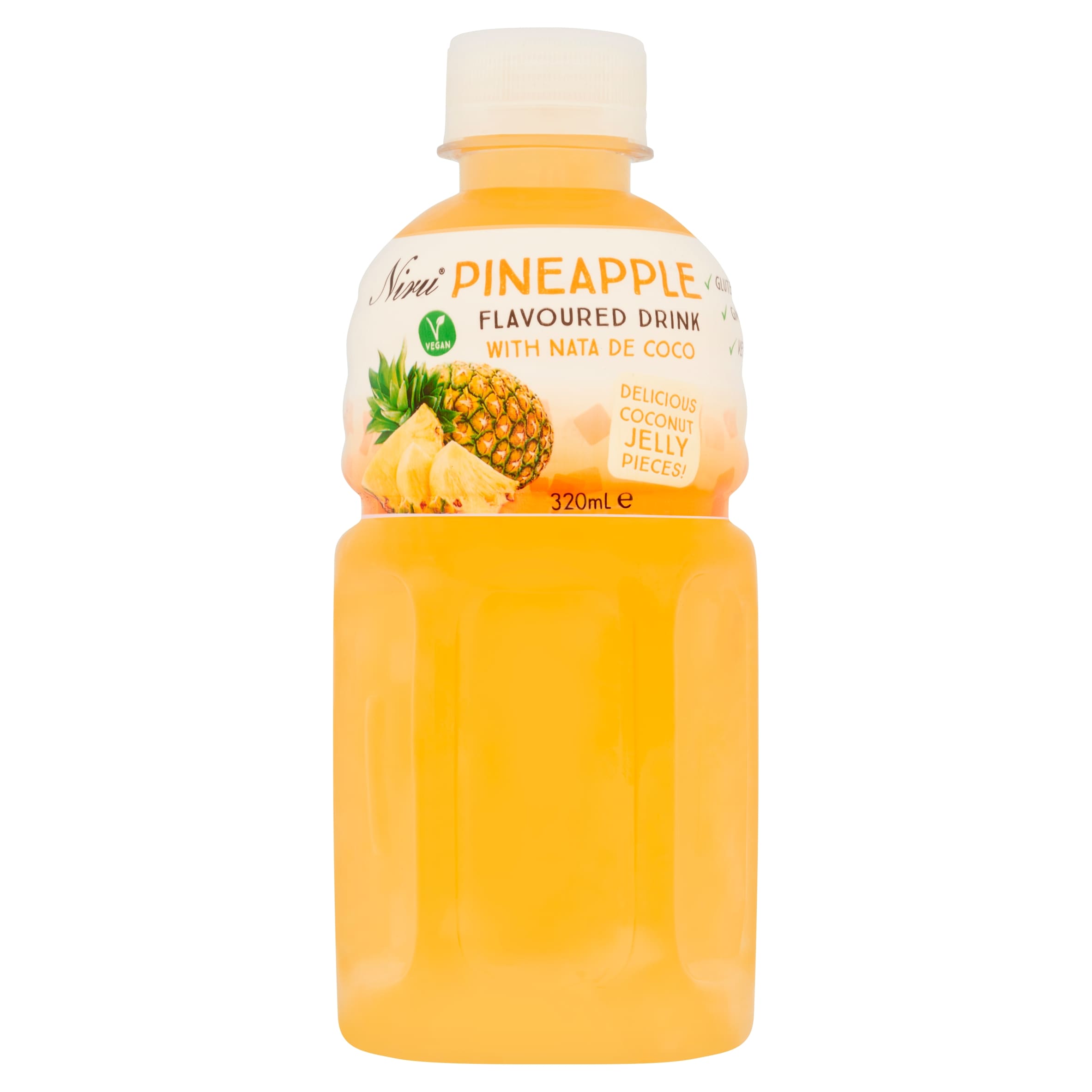 Niru Pineapple Flavoured Drink With Nata De Coco Bottle 320ml