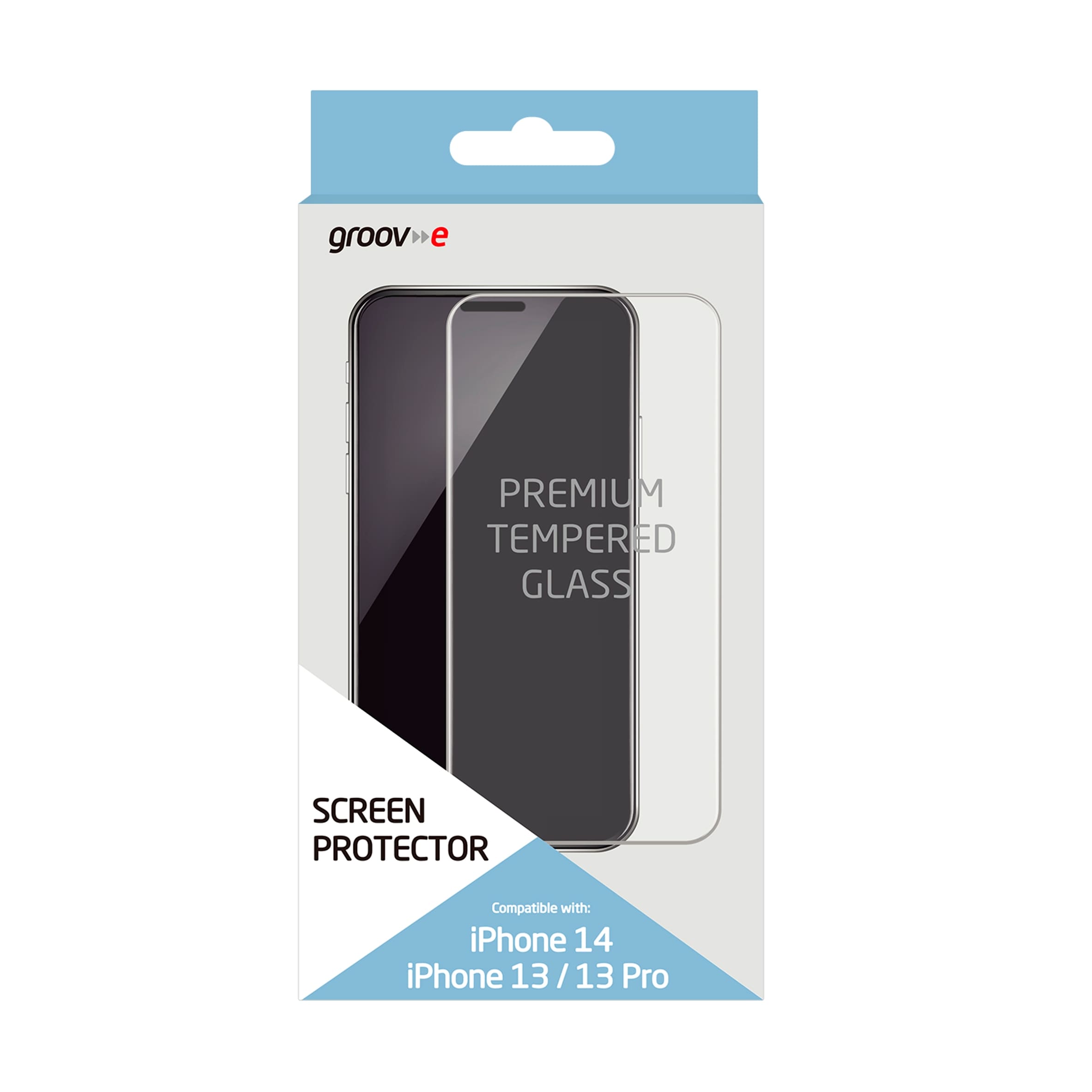 Groov-e iPhone 13/13 Pro/14 Tempered Glass Screen Protector