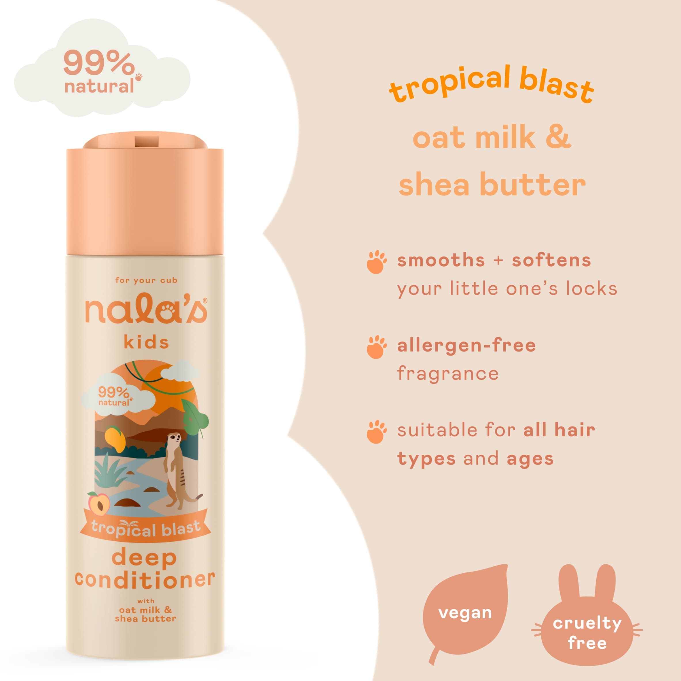 Nala's Kids Tropical Blast Deep Conditioner 200ml thumbnail 3