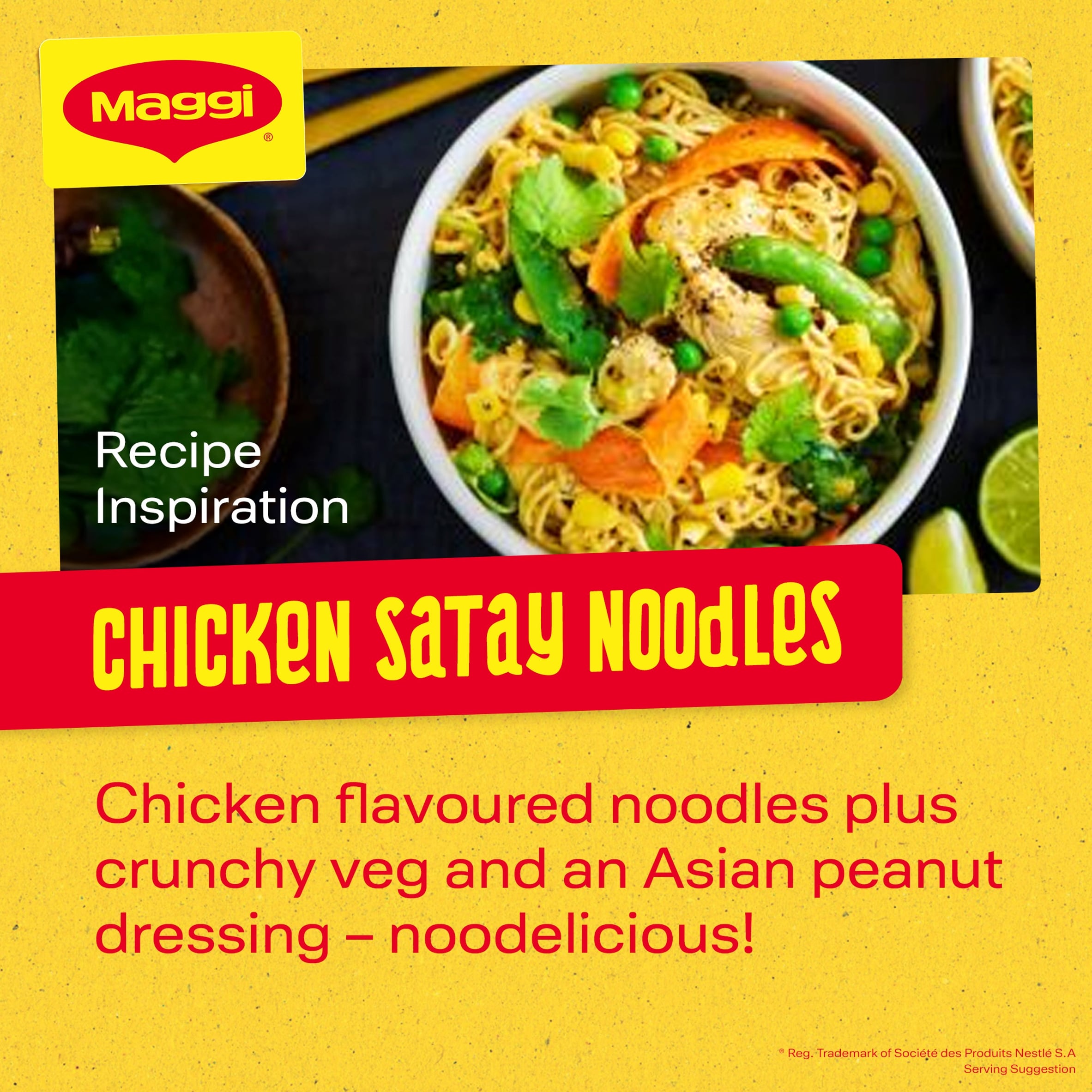 Maggi 2-Minute Instant Noodles - Chicken Flavour 5 x 74g thumbnail 5